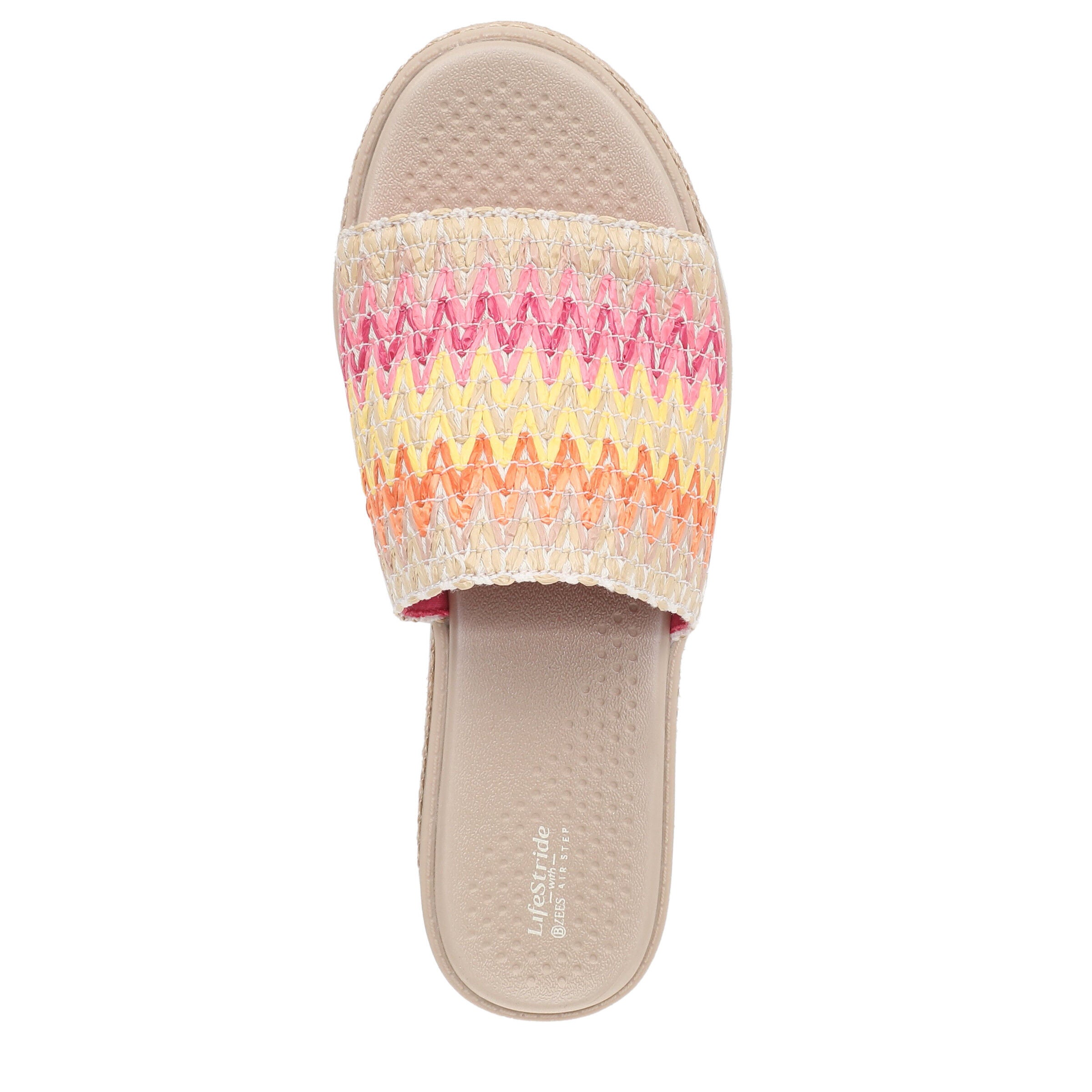 Breezy Wedge Sandal, PINK MULTI, alternate image number 6