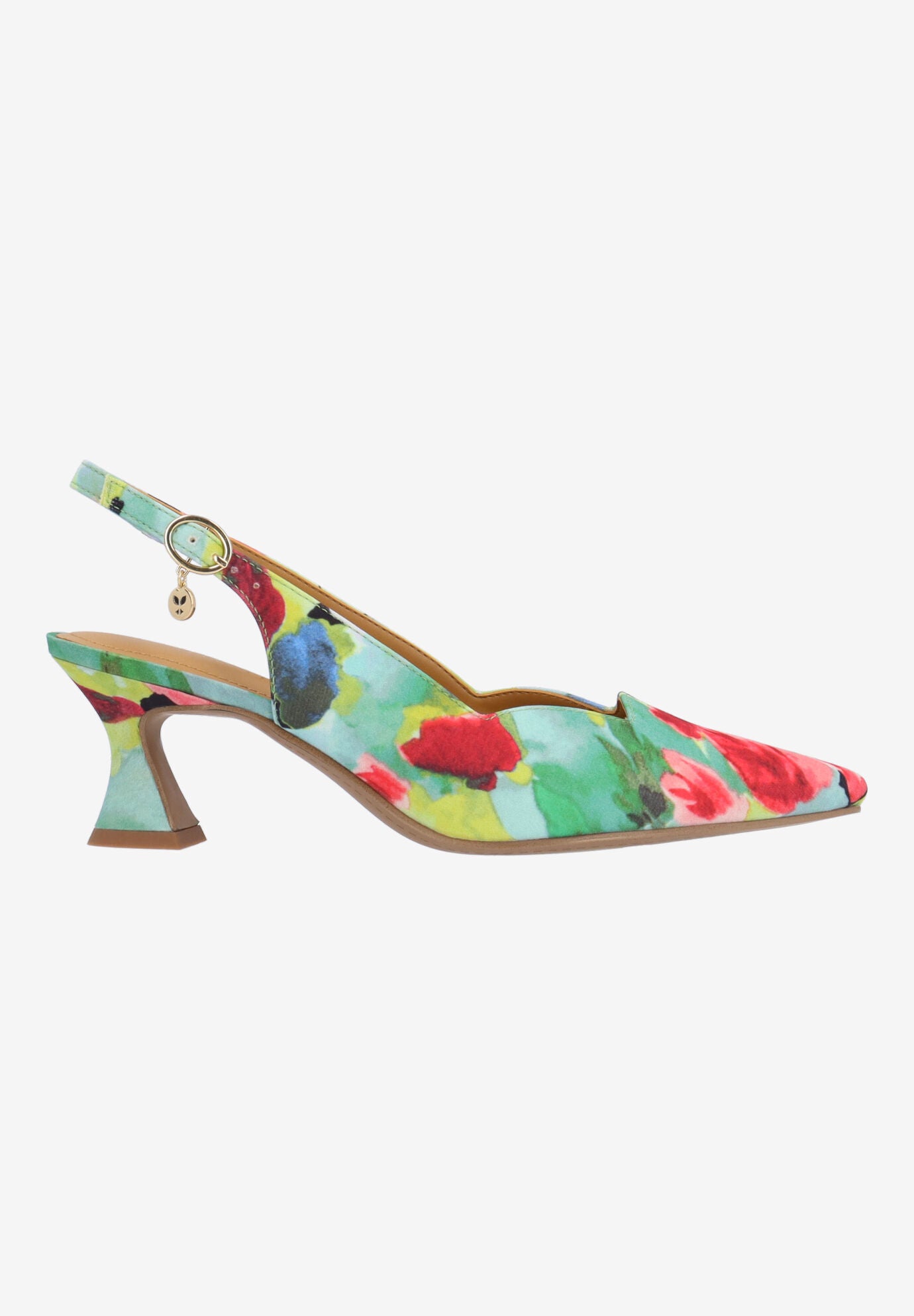 Anara Slingback Pump, GREEN, alternate image number 4