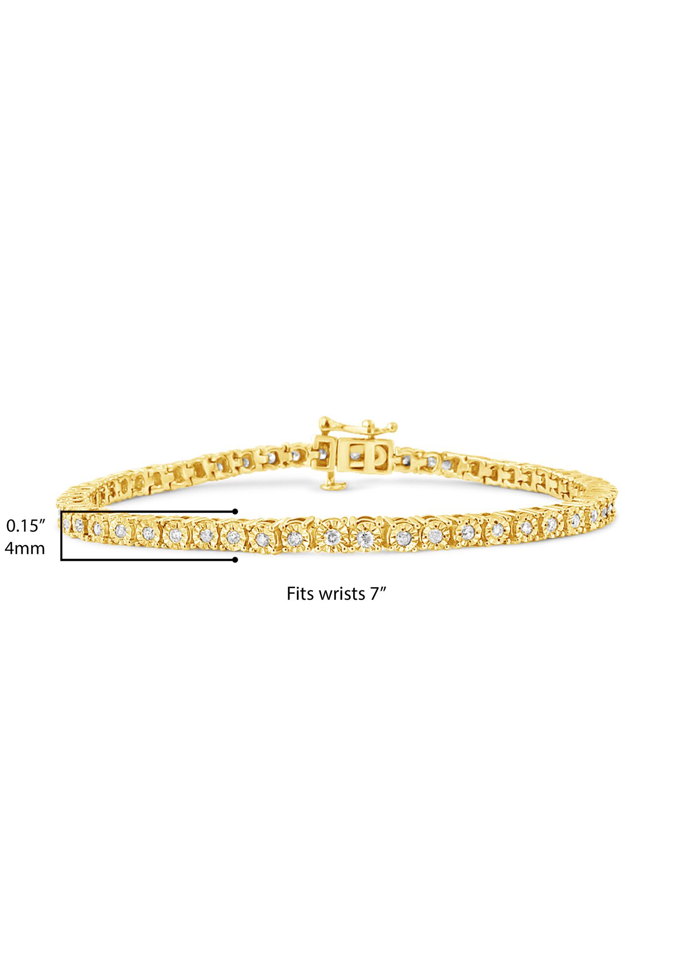 Silver 1.0 Cttw Miracle-Set Diamond Tennis Bracelet - 9 inches Inches, , alternate image number 14