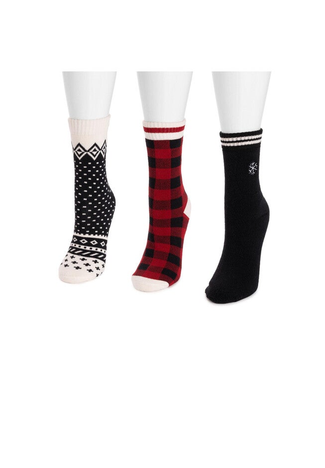 3 Pair Terry Slipper Socks, , alternate image number 3