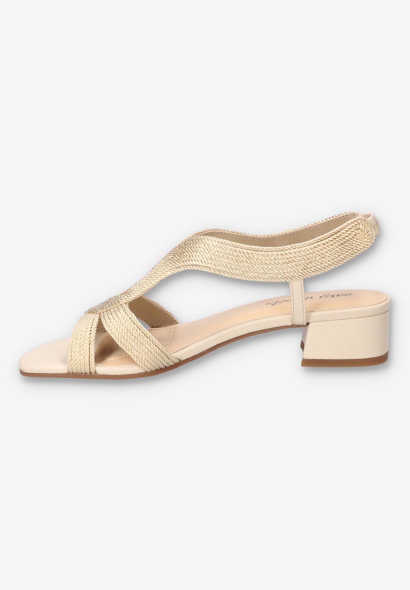 Festival Block Heel Sandal, BEIGE WOVEN, alternate image number 4