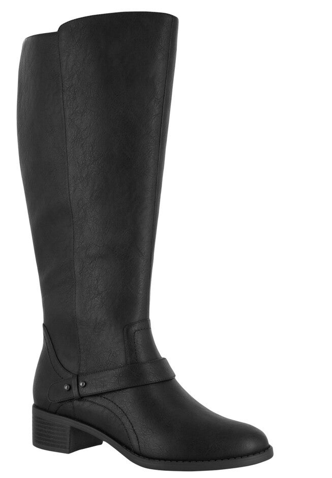 Jewel Plus Wide Calf Boots by Easy Street®, BLACK, hi-res image number 0