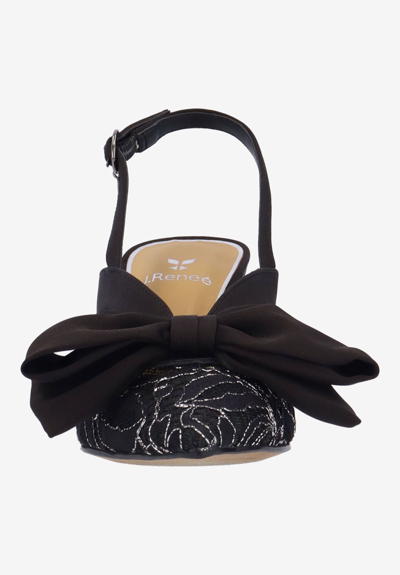 Morigen Slingback Pump, BLACK SILVER, alternate image number 2