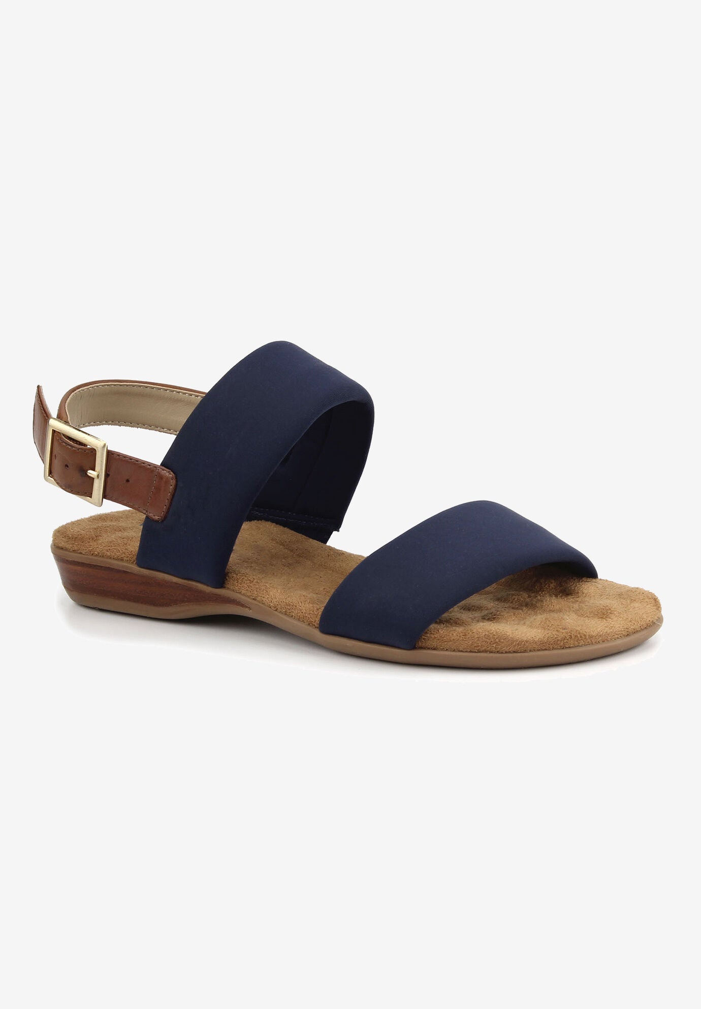 Cabana Sling Back Sandal, NAVY LUGGAGE LEATHER, hi-res image number 0