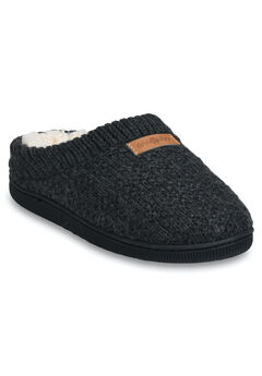 Textured Knit Rib Cuff Clog Slipper Slippers