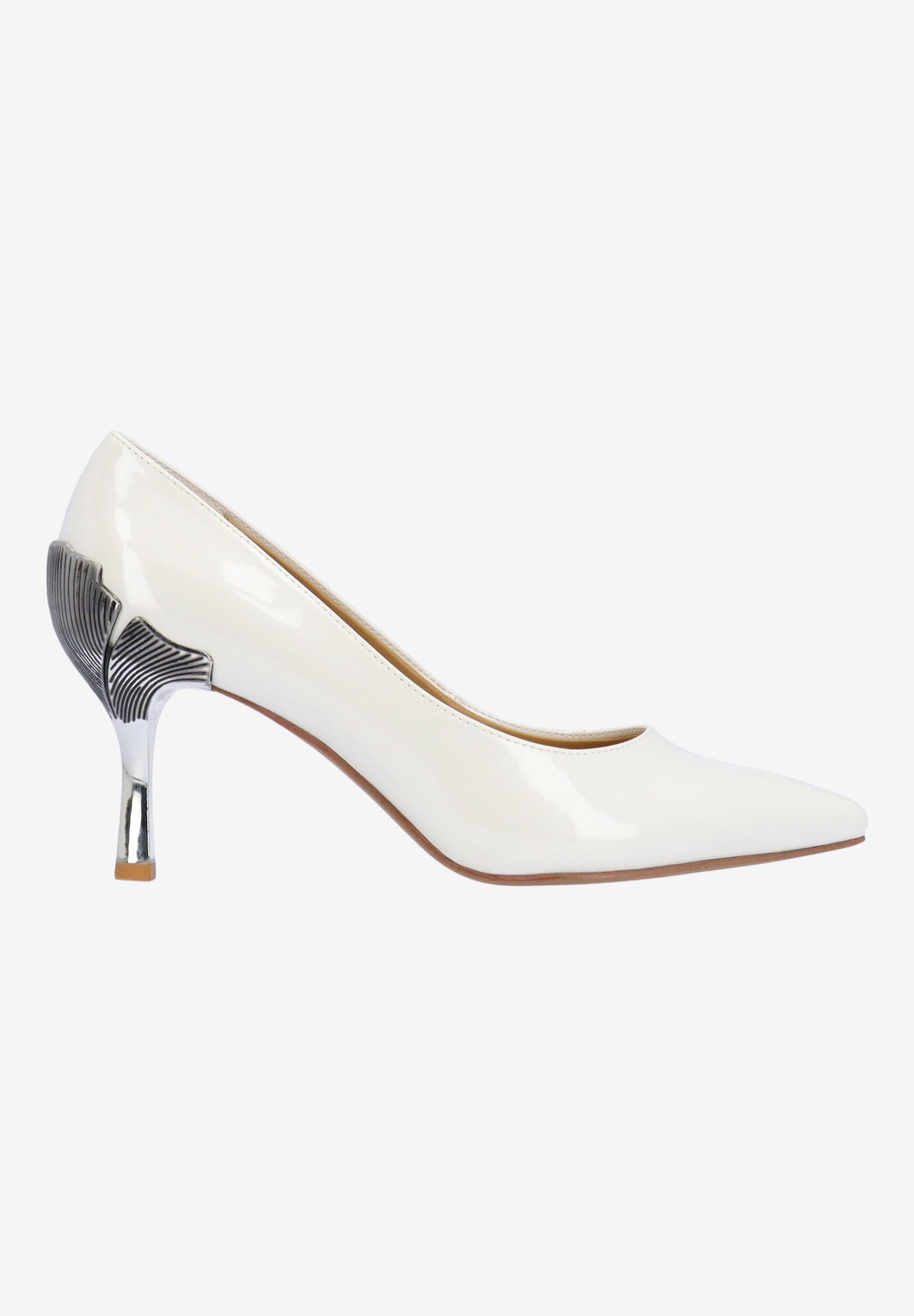 Tacy Slip On Pump, WHITE, alternate image number 4