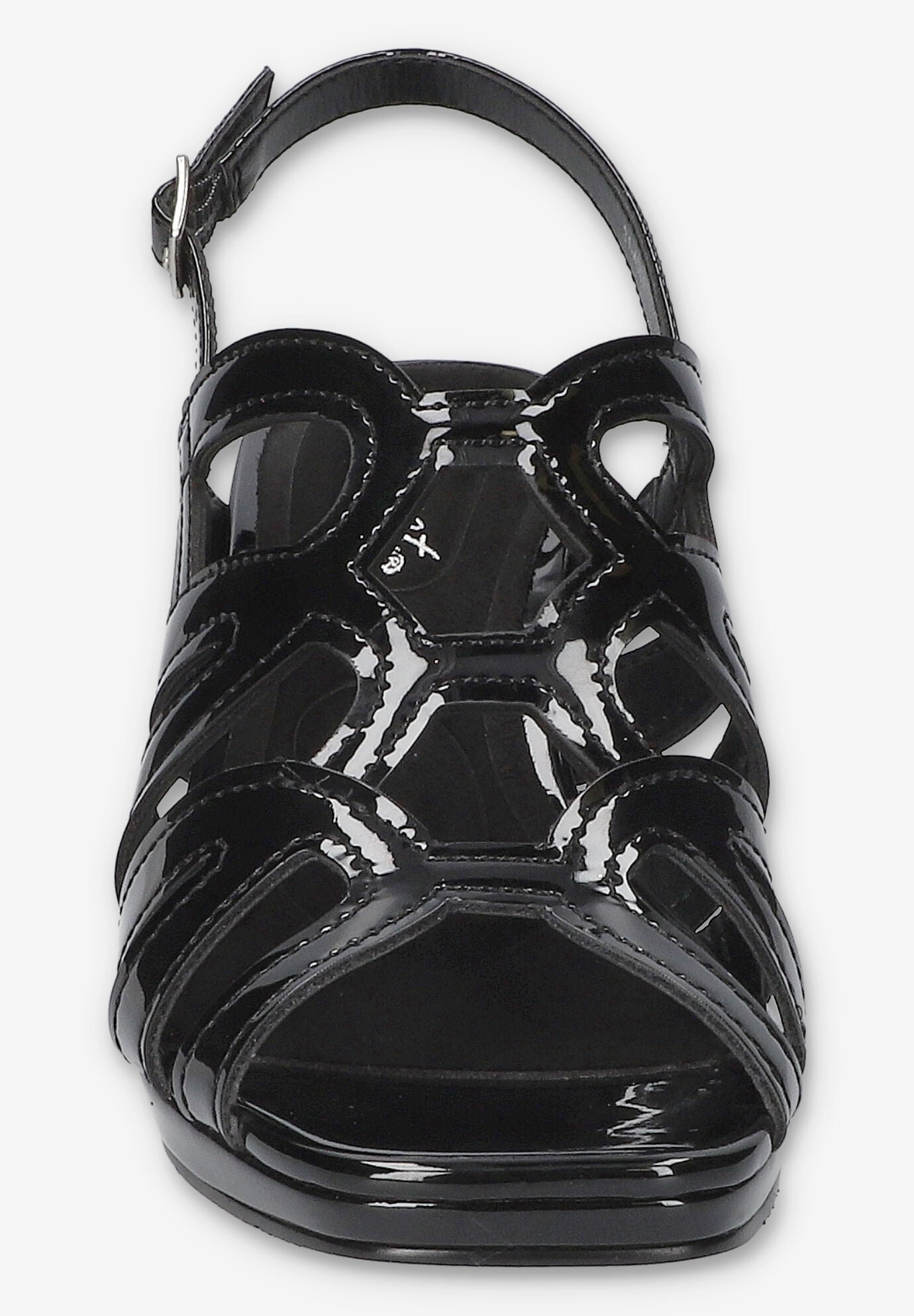 Jetty Heeled Sandal, BLACK PATENT, on-hover image number 1