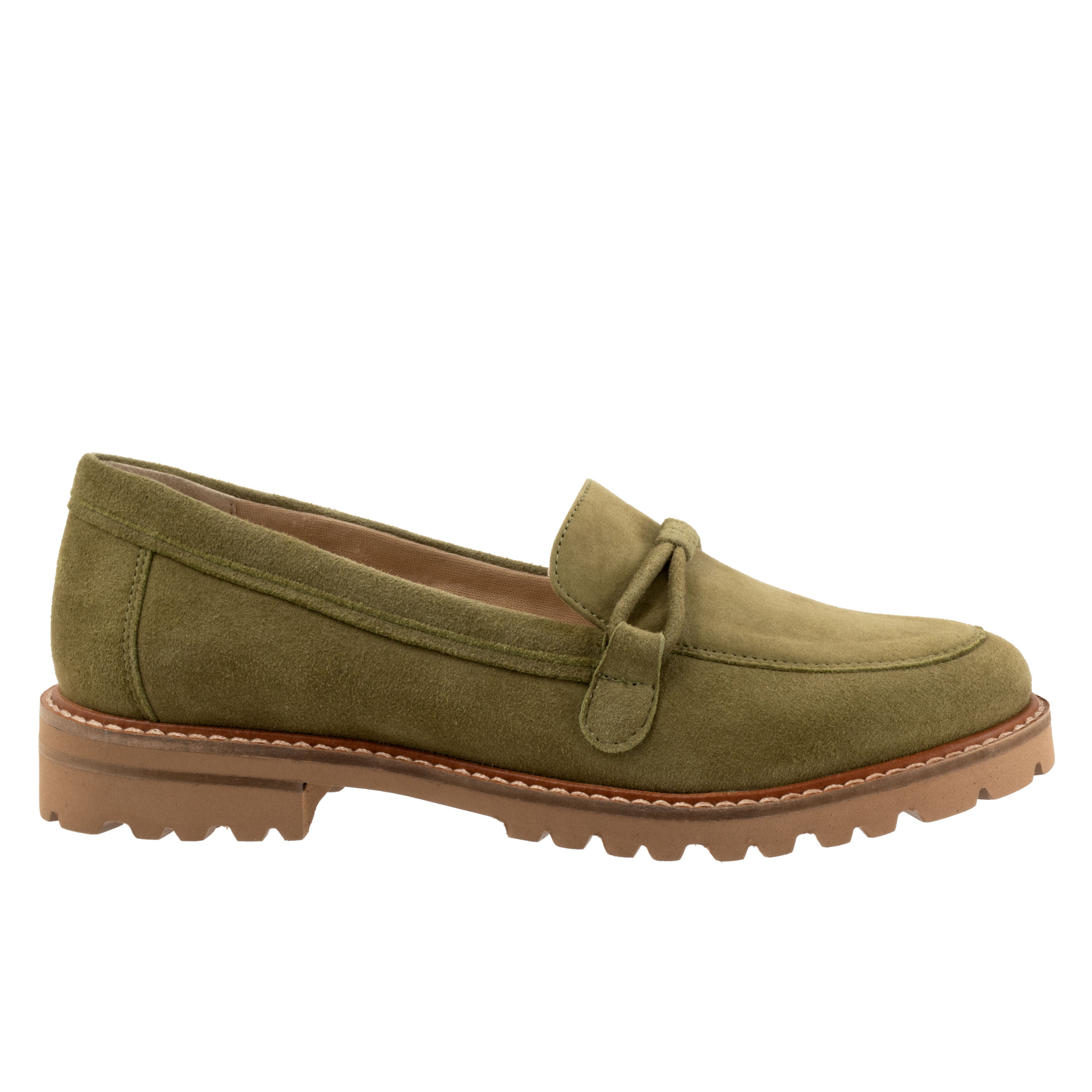 Fiora Flat, OLIVE SUEDE, alternate image number 4