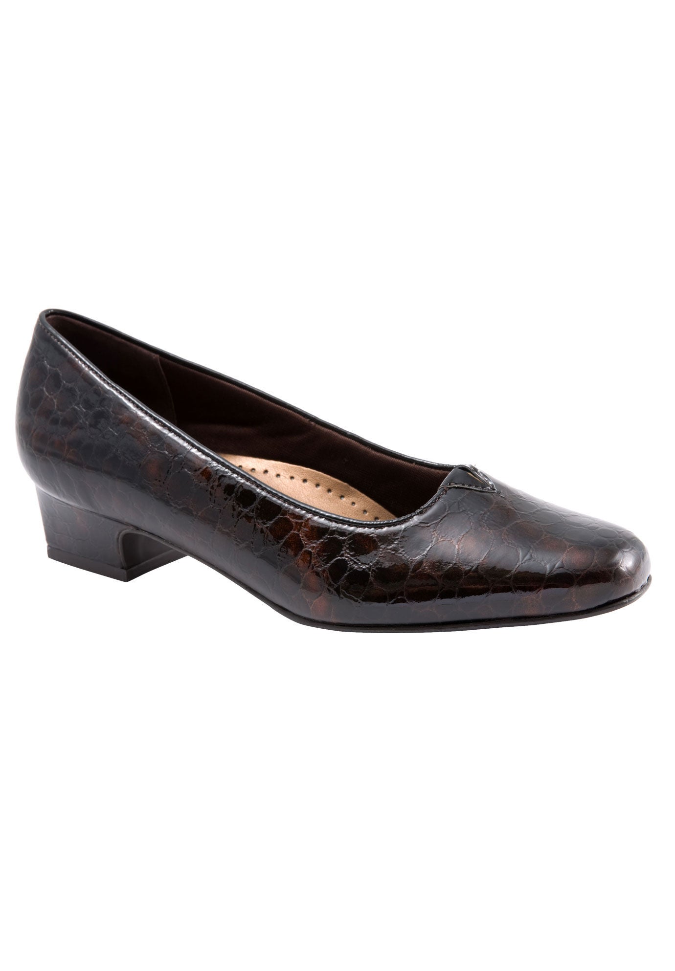Doris Pumps by Trotters&reg;, MOCHA PATENT, hi-res image number 0