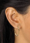Yellow Gold Ion Plated Stainless & Goldtone Earring Set, , alternate image number null