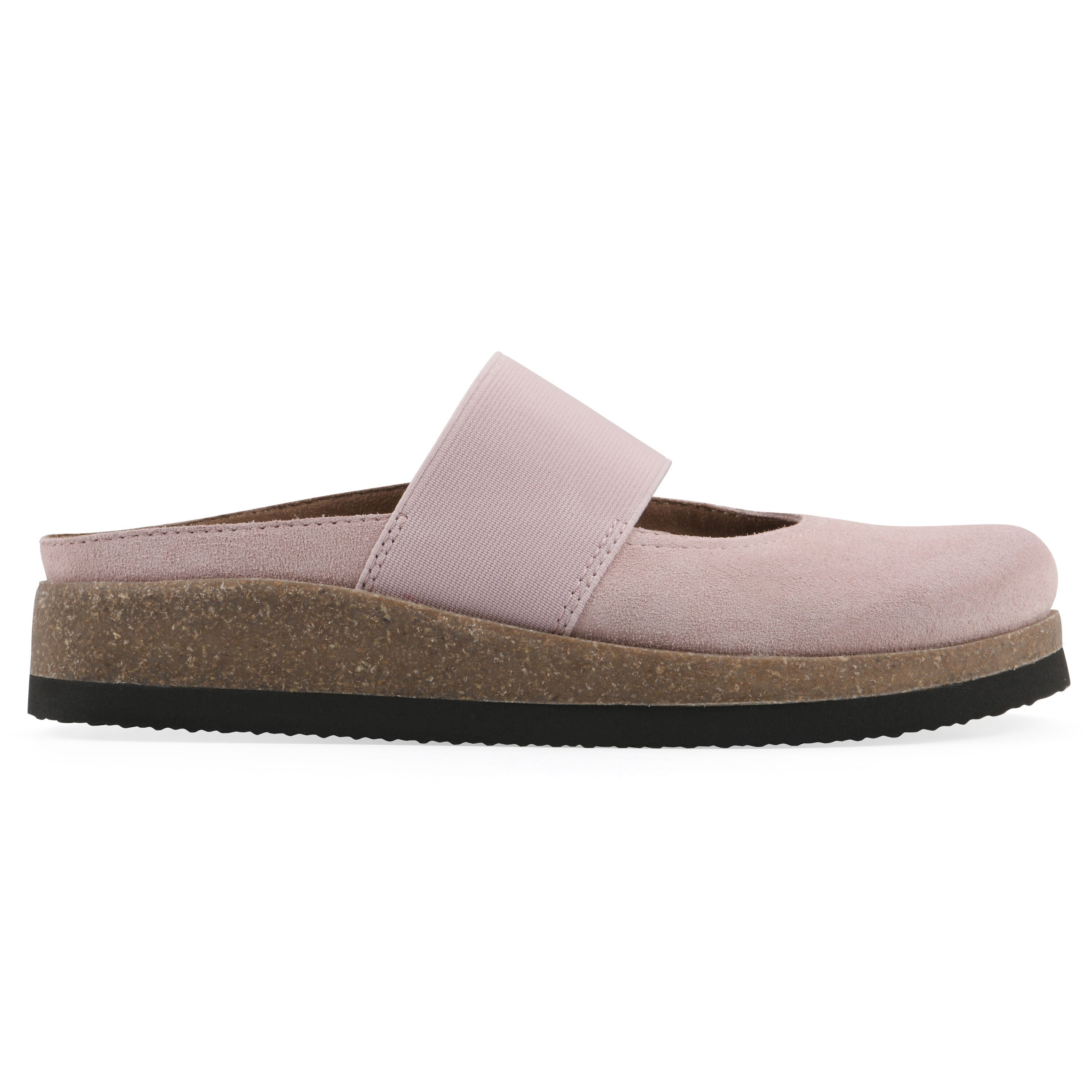 Bassi Mary Jane Footbeds Clog, BLUSH PINK SUEDE, alternate image number 2