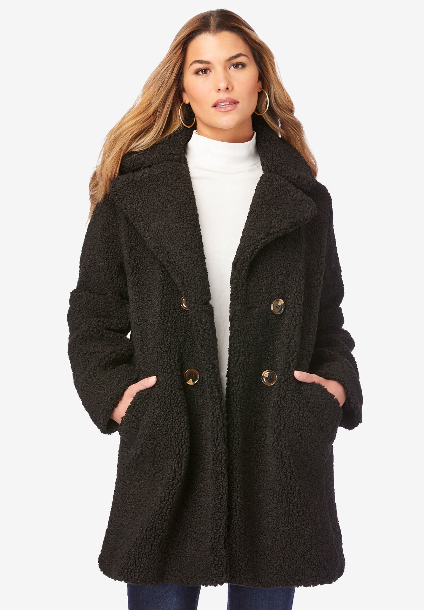 Woman within discount coat