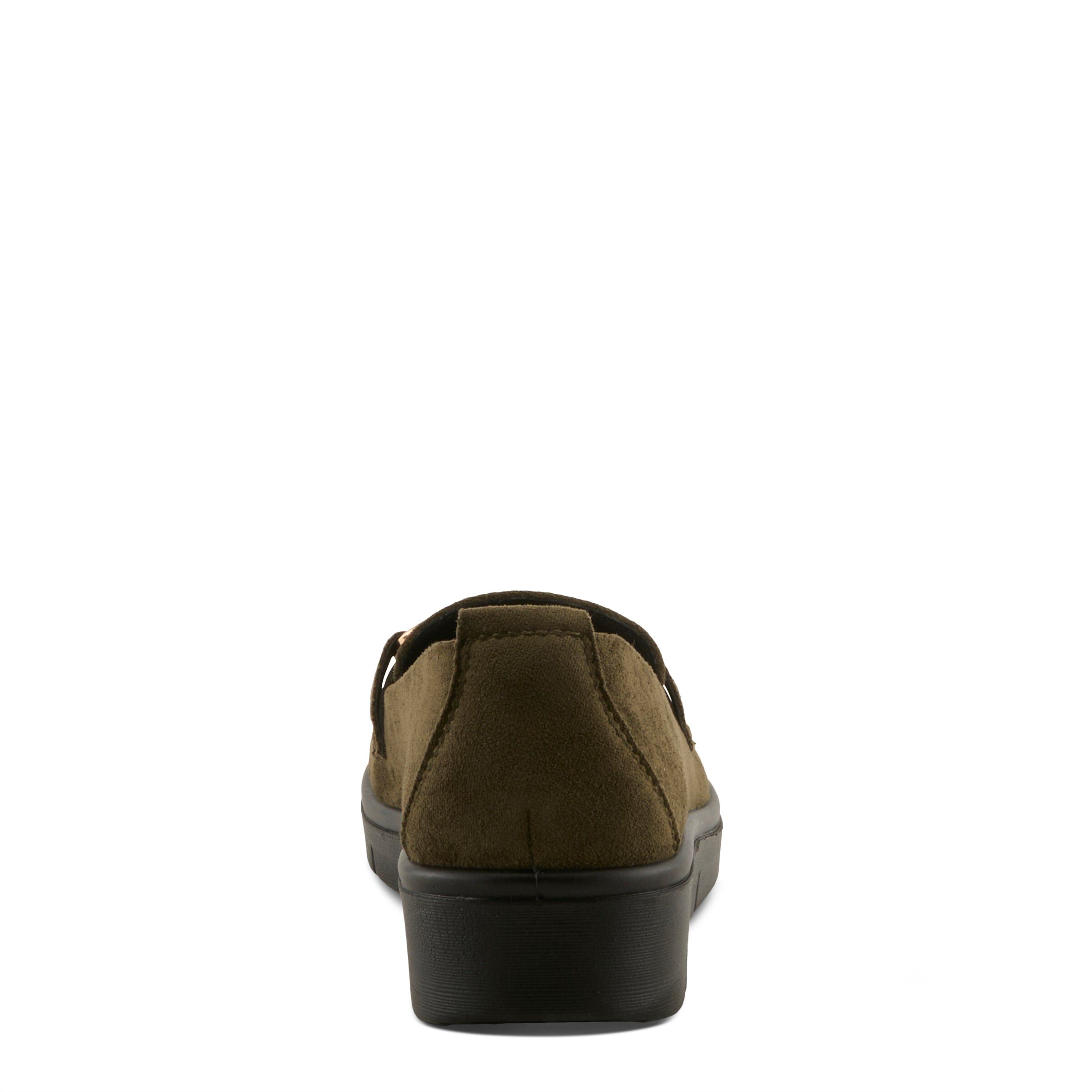 Cashmeran Flat Shoes, OLIVE, on-hover image number 1