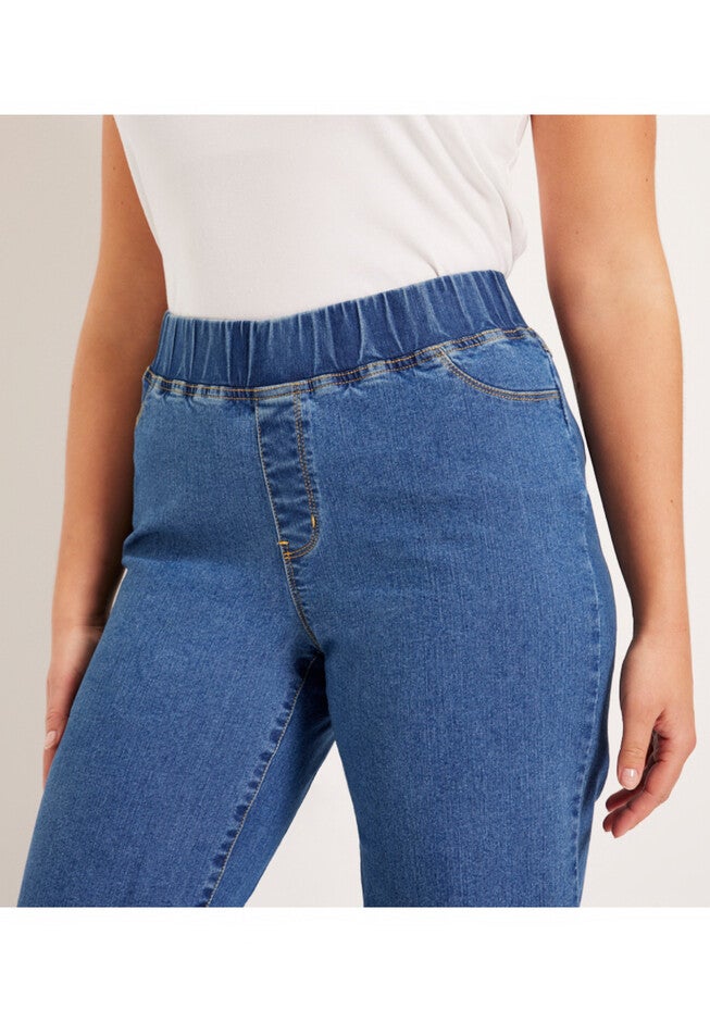 Contour Denim Wide-Leg Jean, , alternate image number null