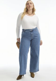 Ribbed Scoopneck Top