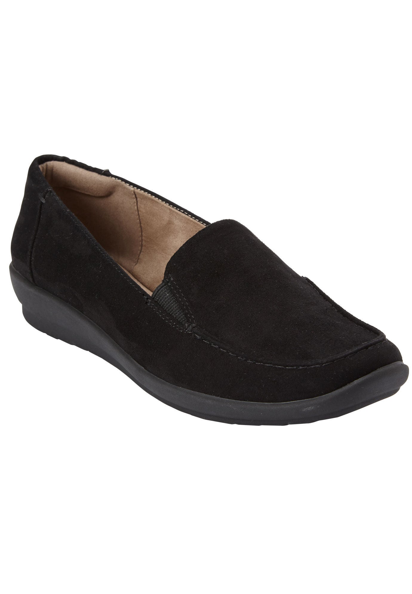 Adrianne Flat by Easy Spirit&reg;, BLACK, hi-res image number 0