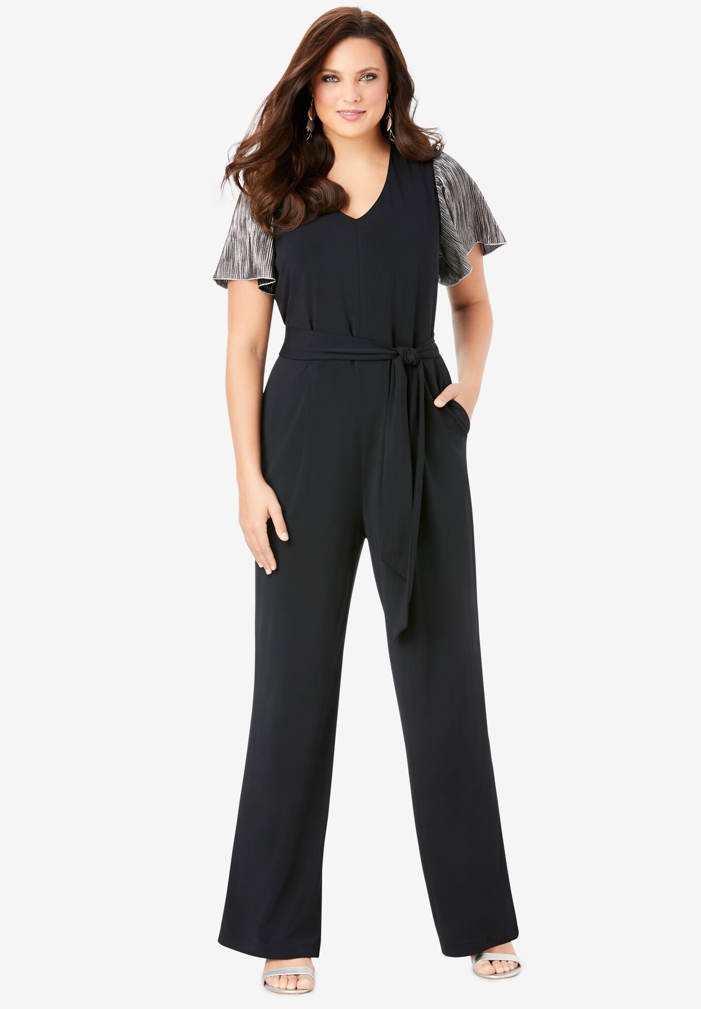 crinkle jumpsuit culotte