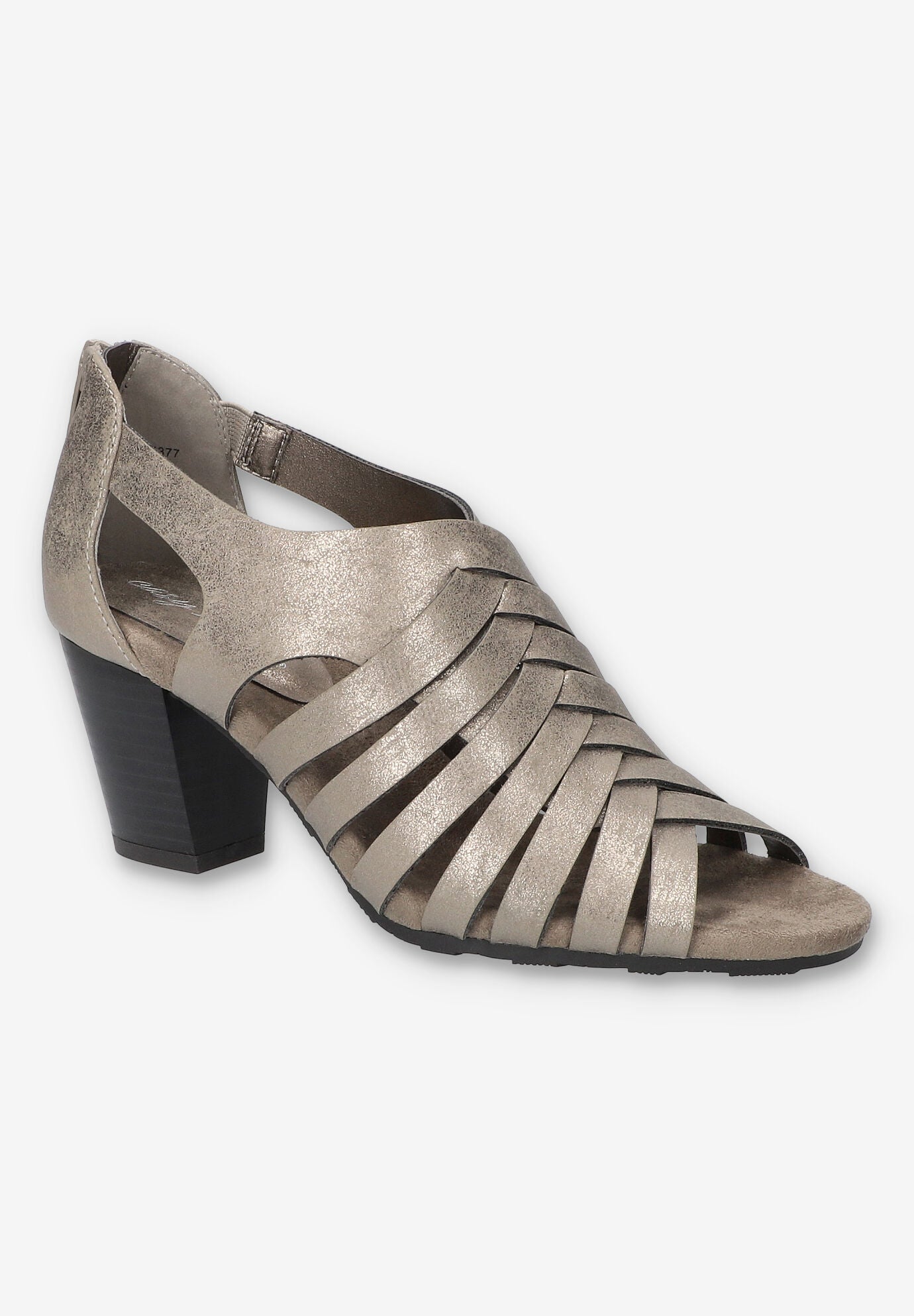 Vanni Block Heel Sandal, PEWTER, hi-res image number 0