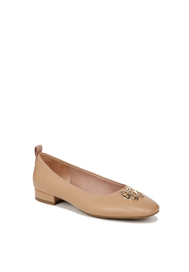 Cameo 2 Flat, TAN FAUX LEATHER, hi-res image number null