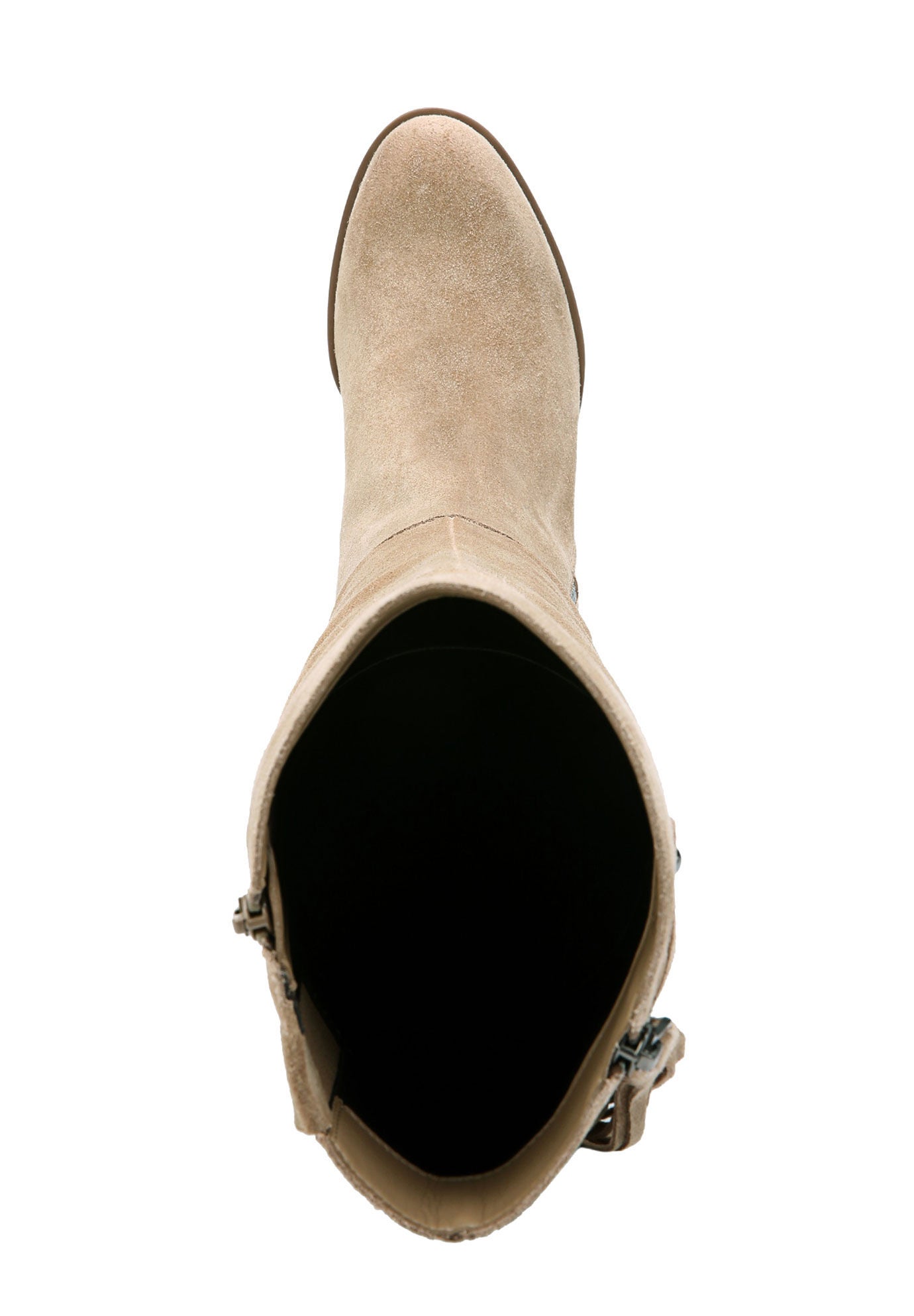 Wide Calf Suede Demi Knee High Boots Woman Within