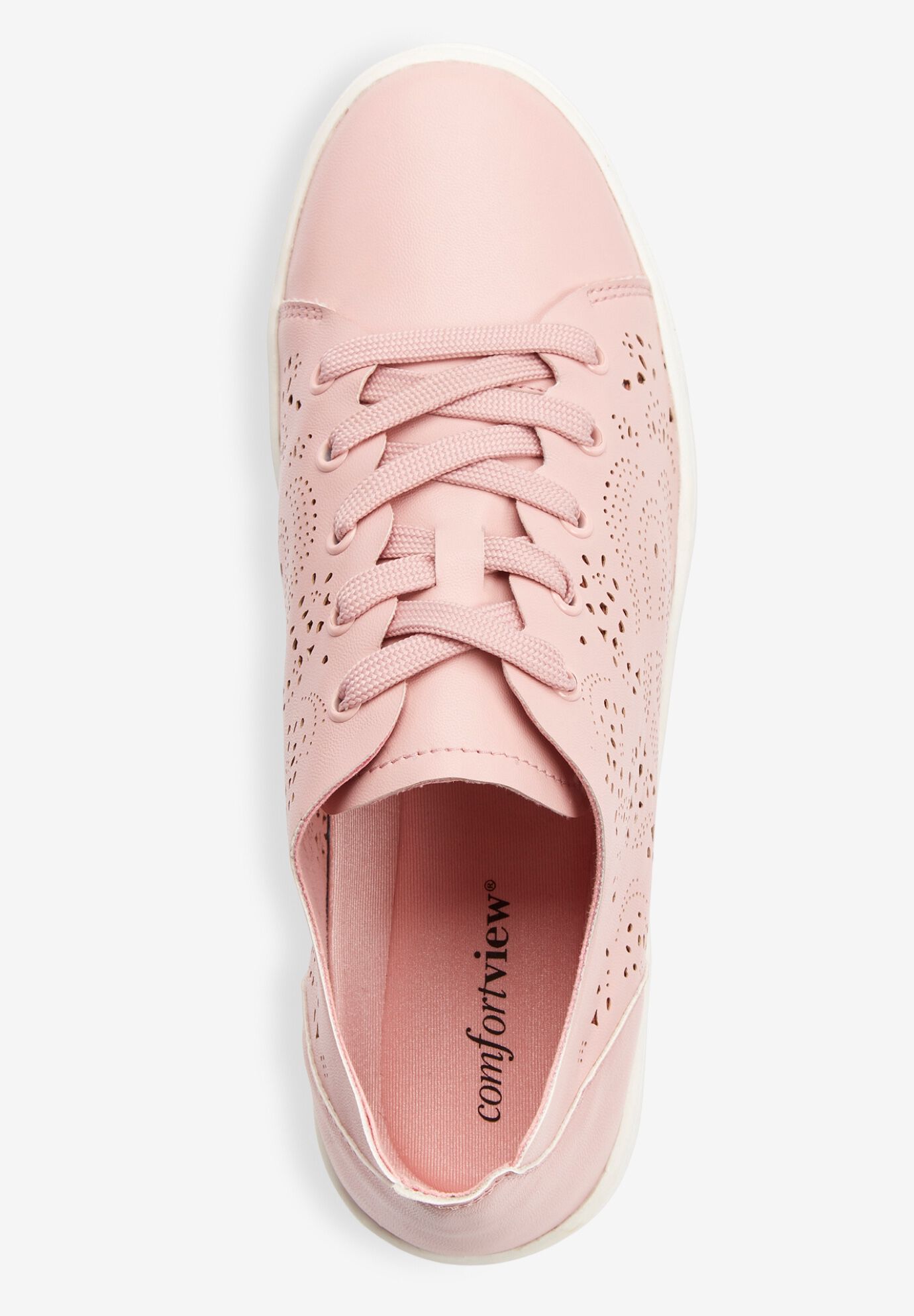 Woman within sneakers on sale