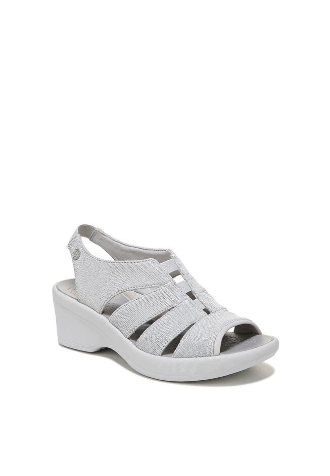 Finale Peep Toe Sandal, SILVER SHIMMER FABRIC, hi-res image number null
