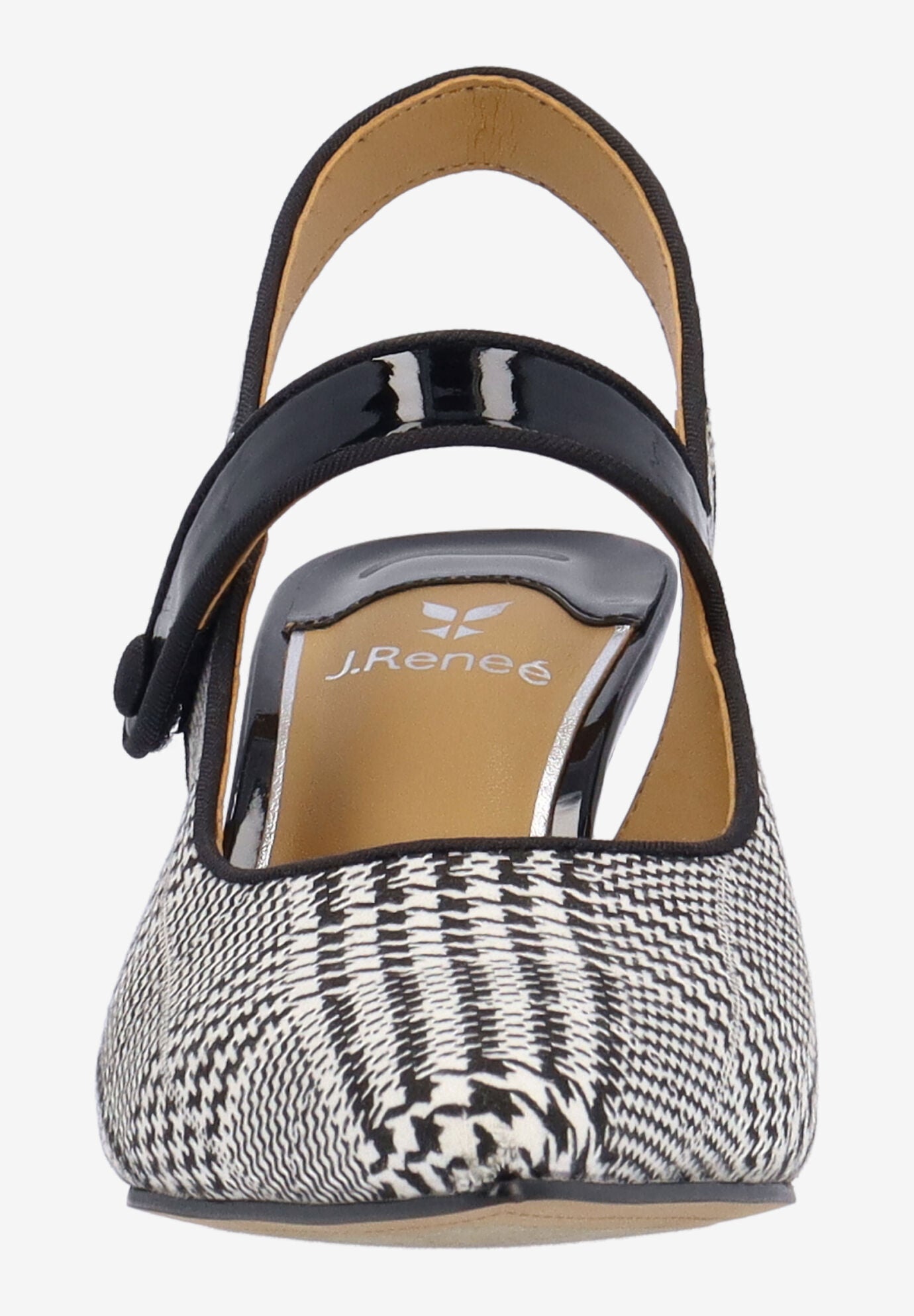 Jasira Sling Back Pump, BLACK WHITE, alternate image number 2