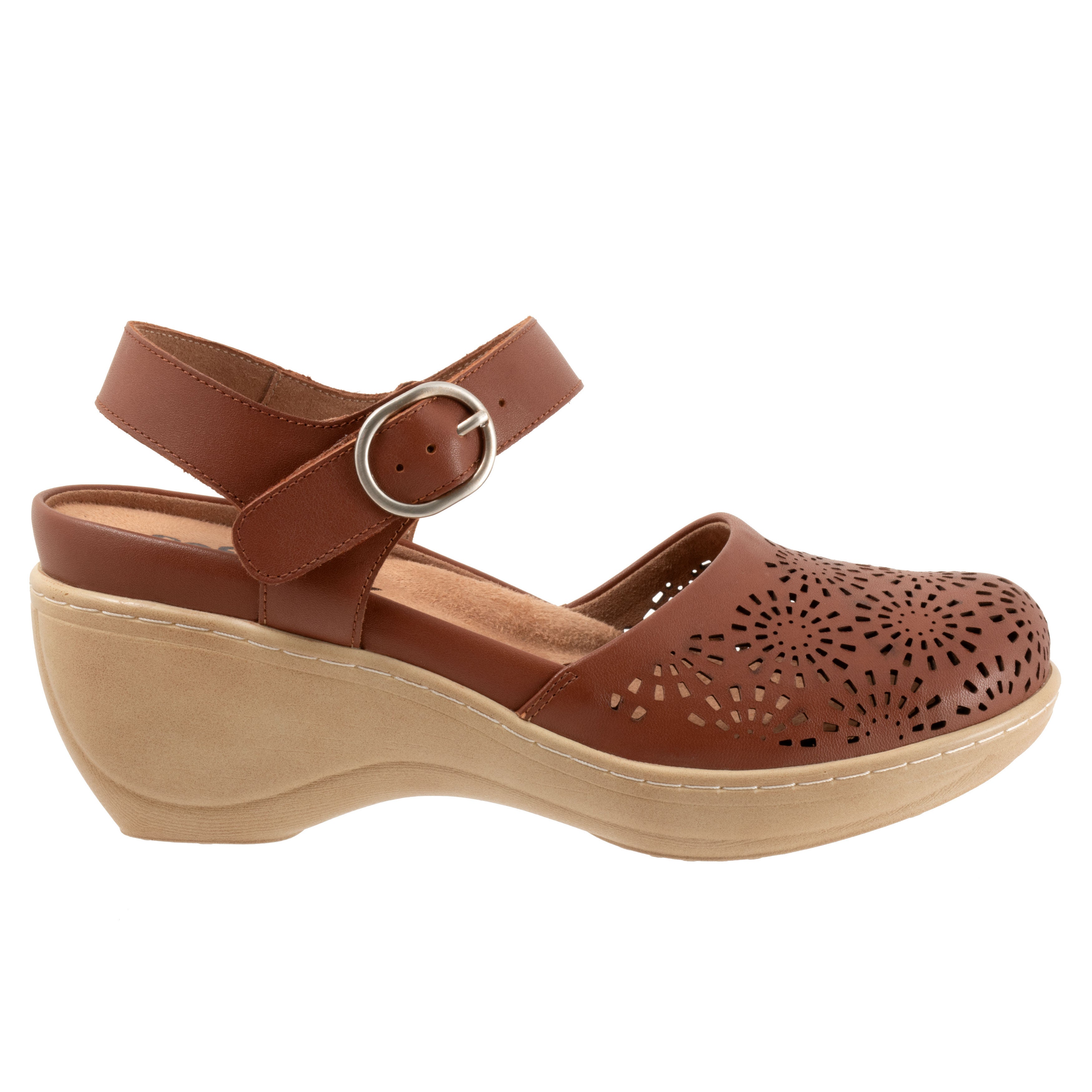 Mabelle Perf Clog, LUGGAGE, alternate image number 4