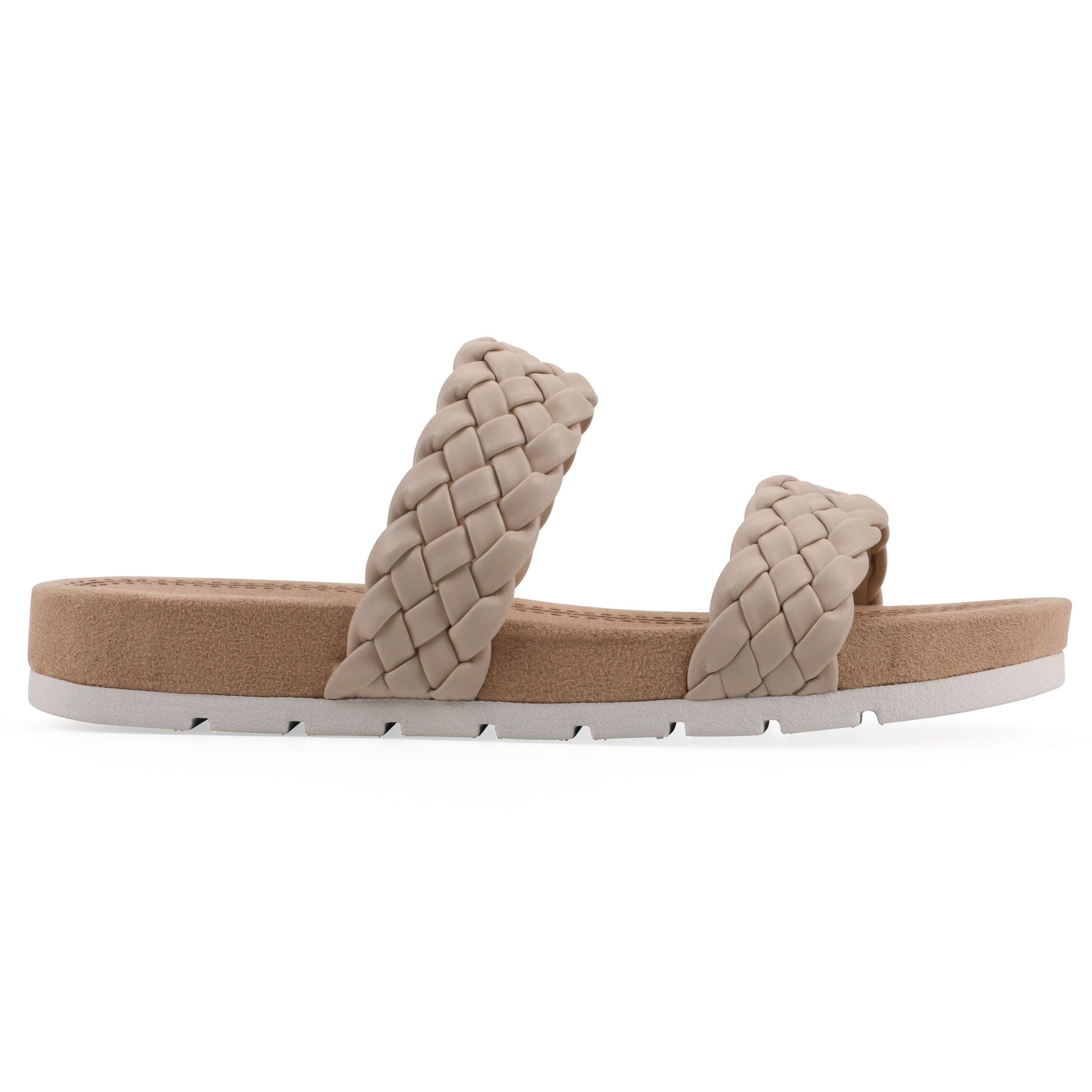 Truly Slide Sandal, BEIGE SMOOTH, alternate image number 2