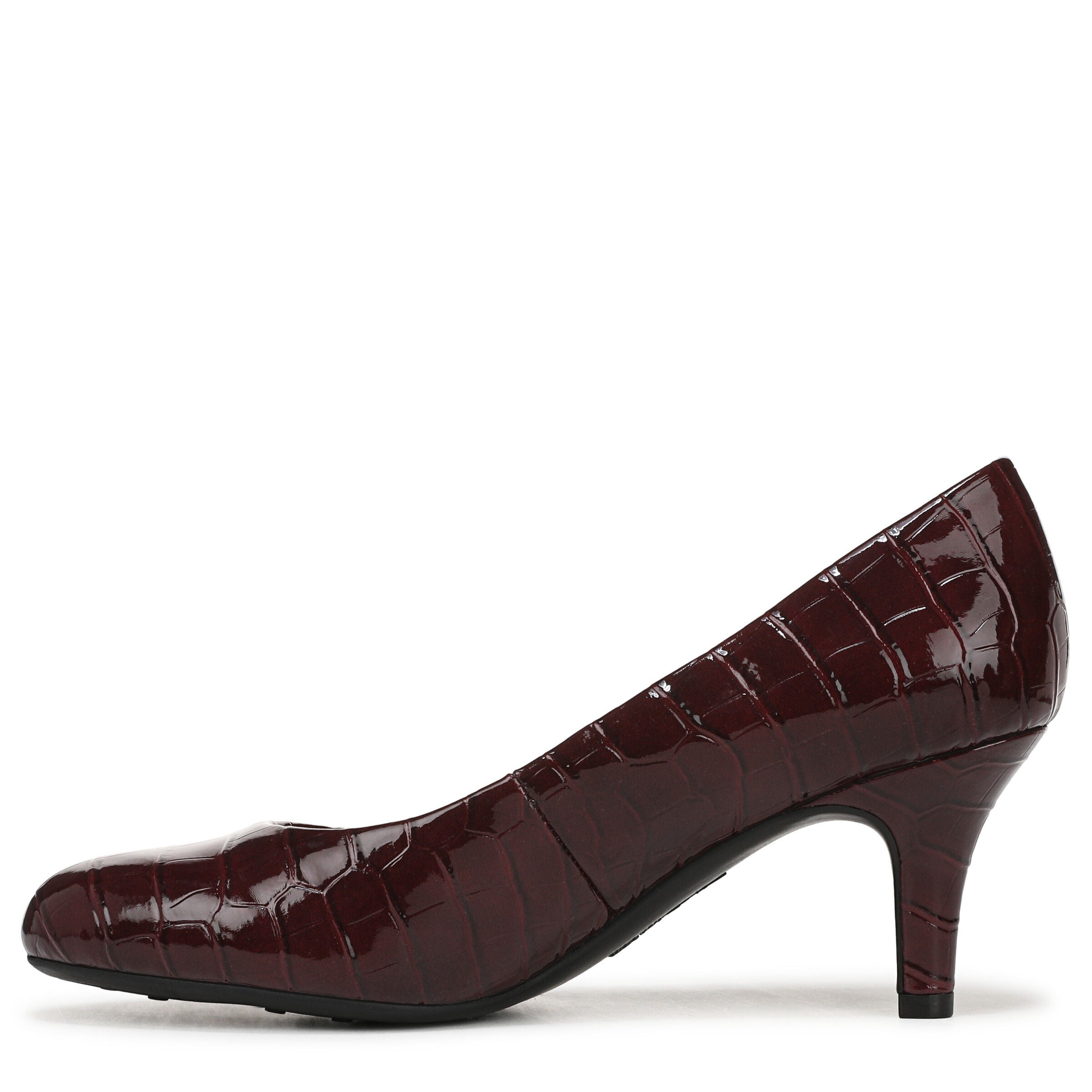 Parigi Heel, WINE RED CROC, alternate image number 5