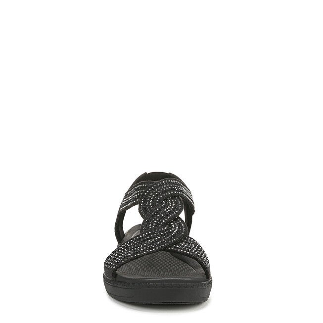 Lilly Bright Sandal, BLACK STRETCH, alternate image number 4