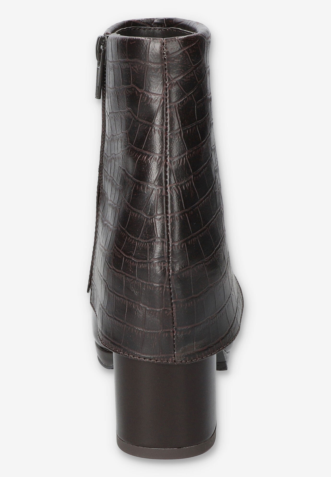 Sutton Sqaure Toe Ankle Boot, BROWN CROCO, on-hover image number 1