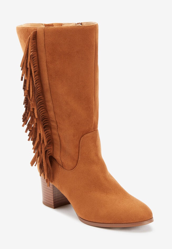 The Hana Wide Calf Boot, COGNAC, hi-res image number null