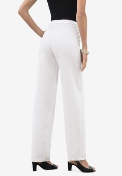 Plus Size Classic Bend Over® Structured Straight Leg Pull-On Pant