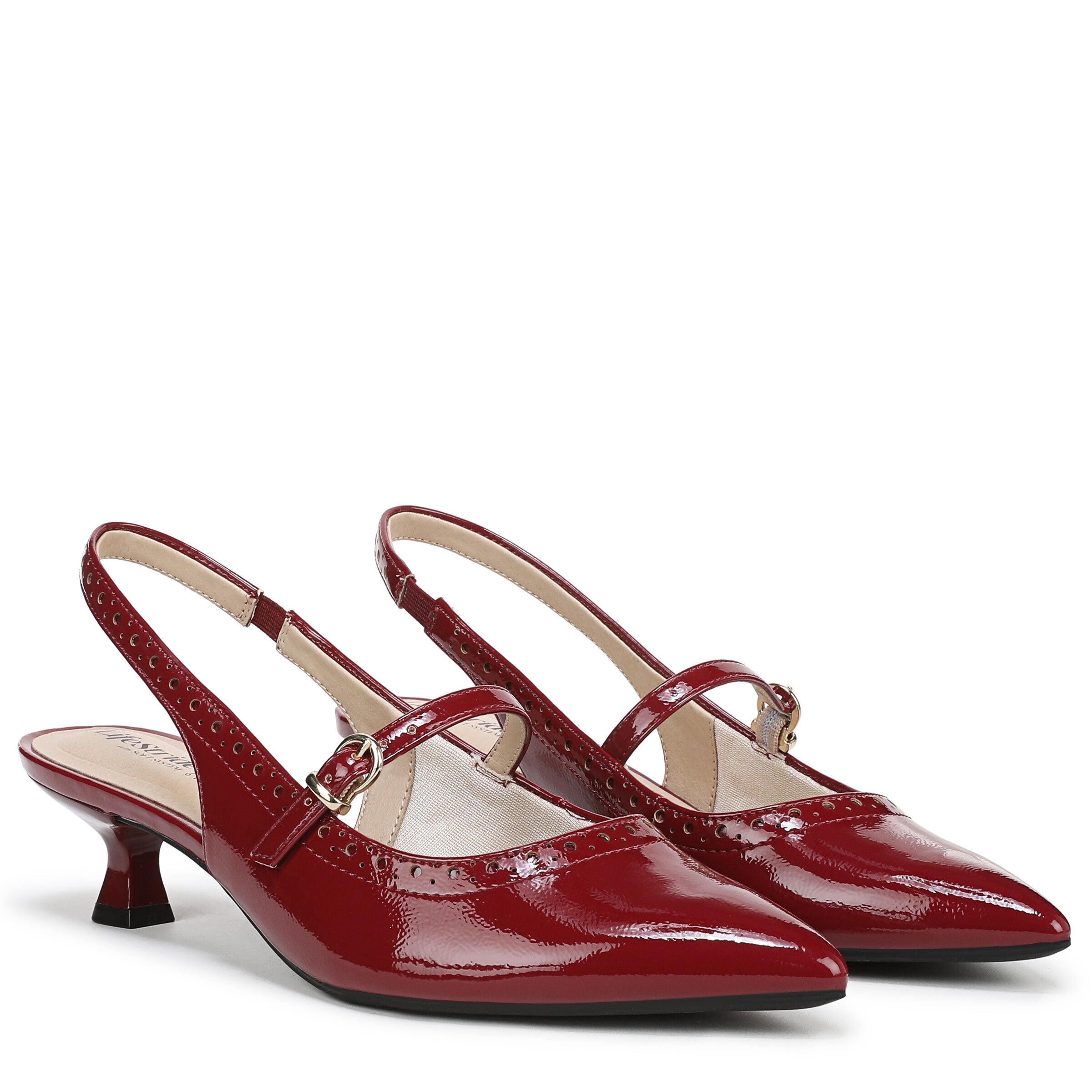 Marilyn Slingback Pump, DARK CHERRY, alternate image number 2