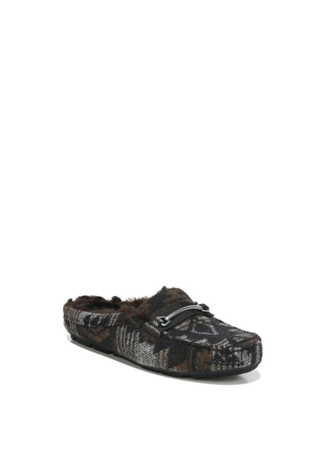 Style Fur Lined Loafer Mule, BLACK BROWN, hi-res image number 0