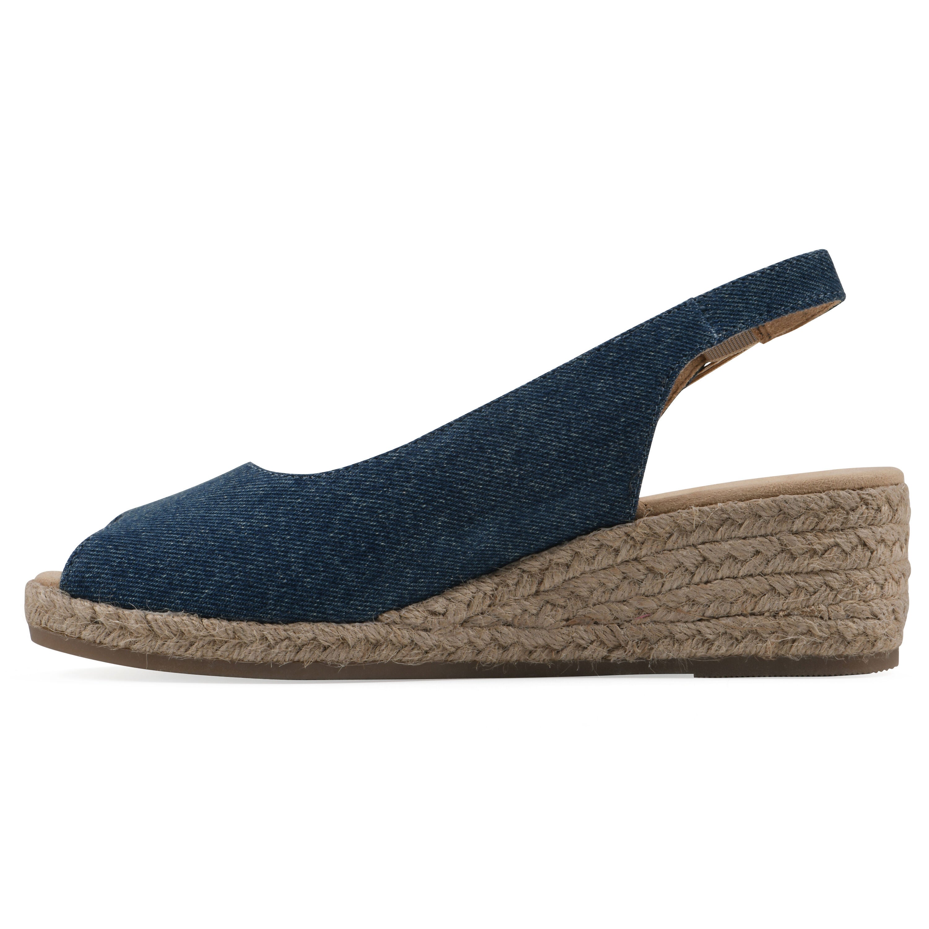 Maize Espadrille Wedge, DARK BLUE DENIM, alternate image number 3