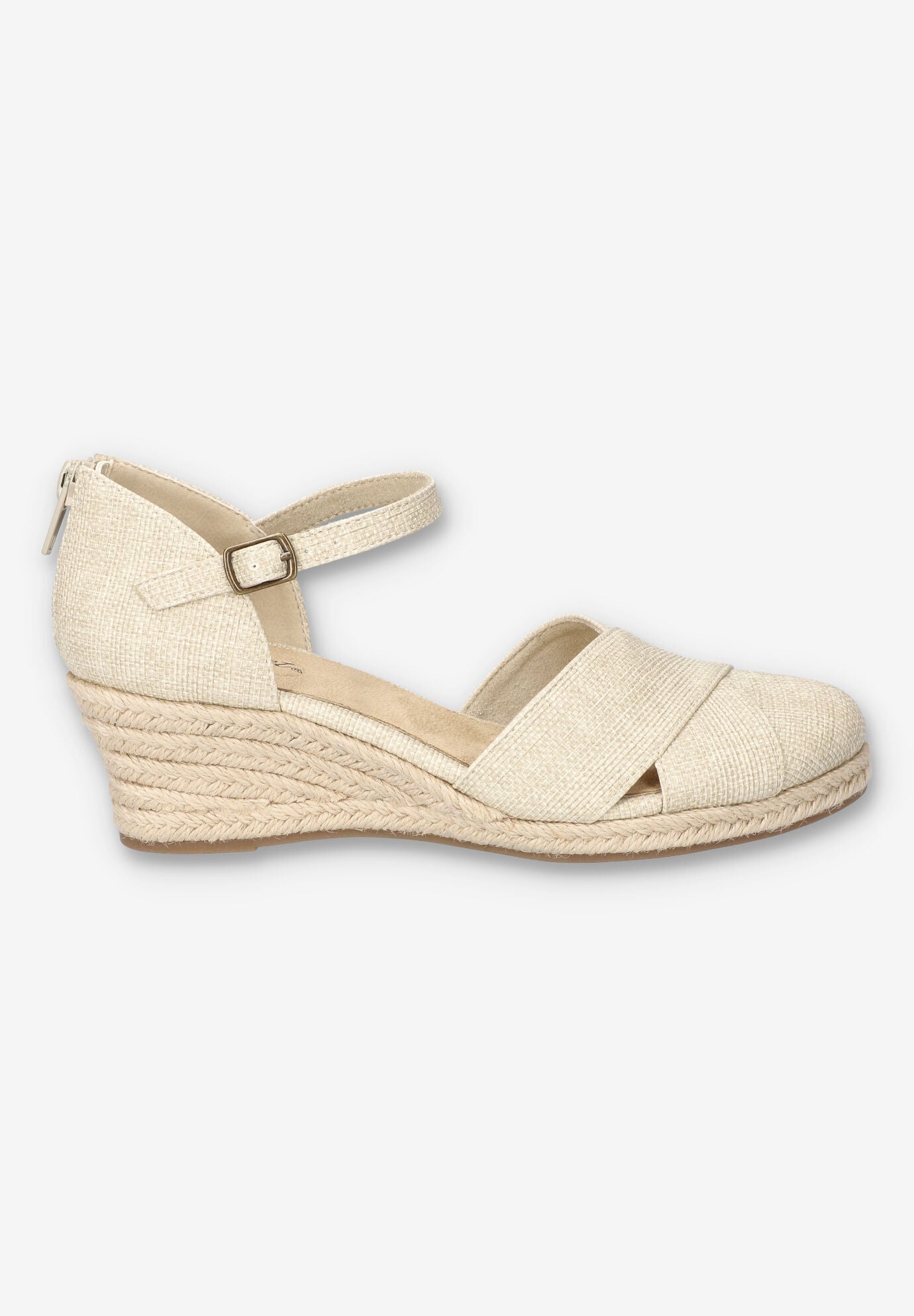 Coast Espadrille Wedge, NATURAL LINEN, alternate image number 2
