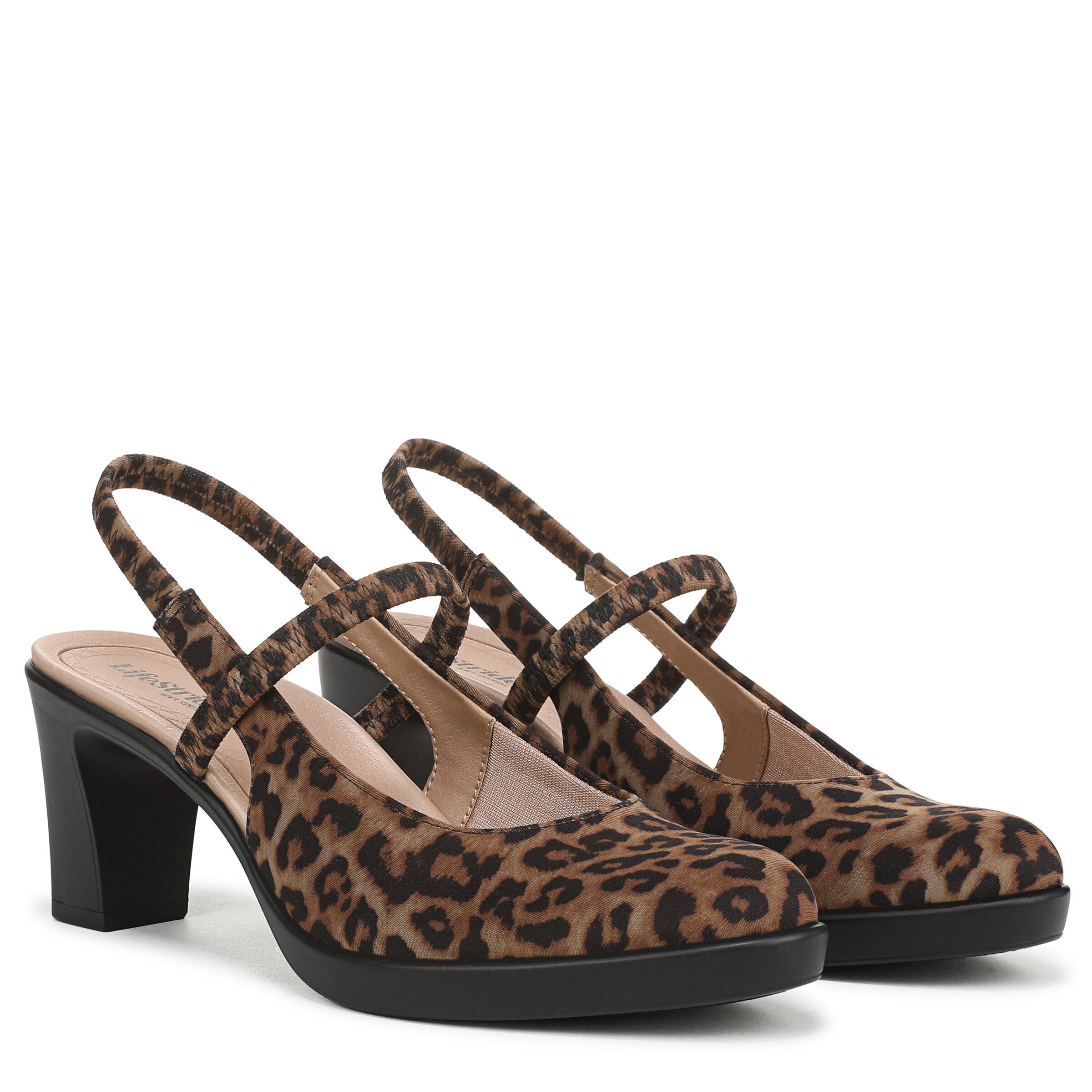 Evoke Slingback Pump, BROWN MULTI FABRIC, alternate image number 2