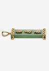 Yellow Gold Plated Silver Good Luck, Prosperity & Long Life Pendant , Jade Jewelry, , on-hover image number null