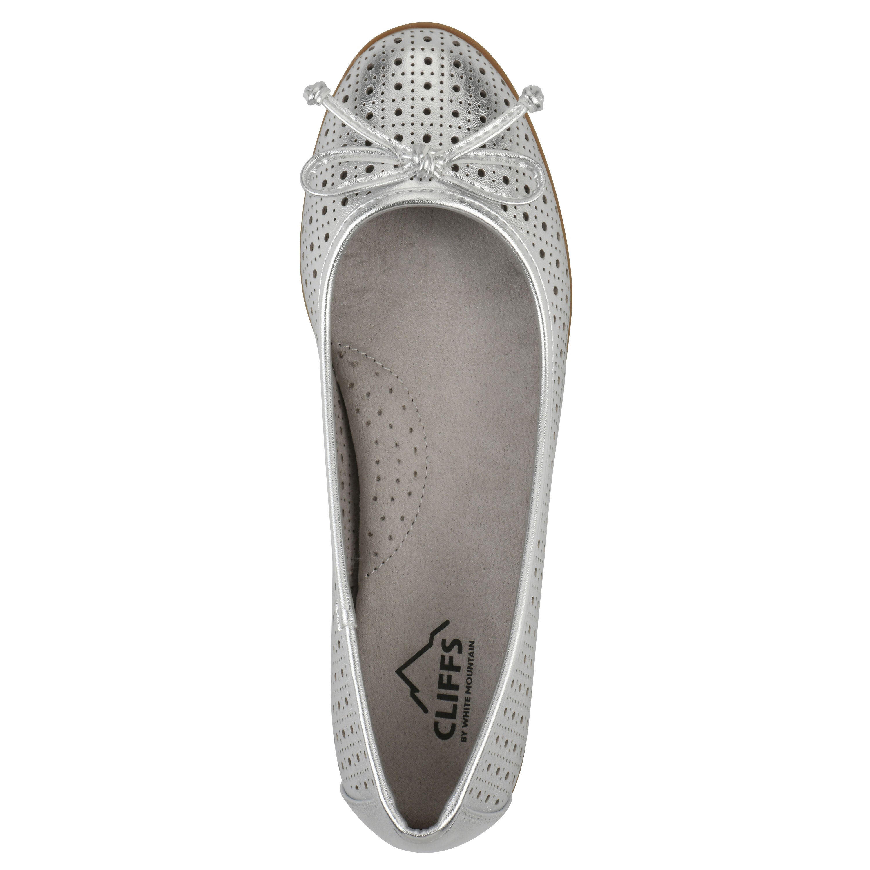 Cheryl Ballet Flat, SILVER SMOOTH, alternate image number 4
