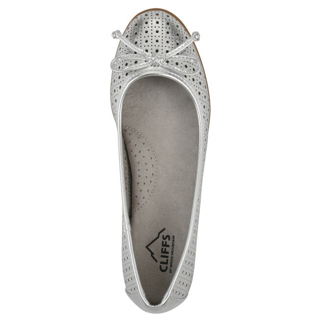 Cheryl Ballet Flat, SILVER SMOOTH, alternate image number 4