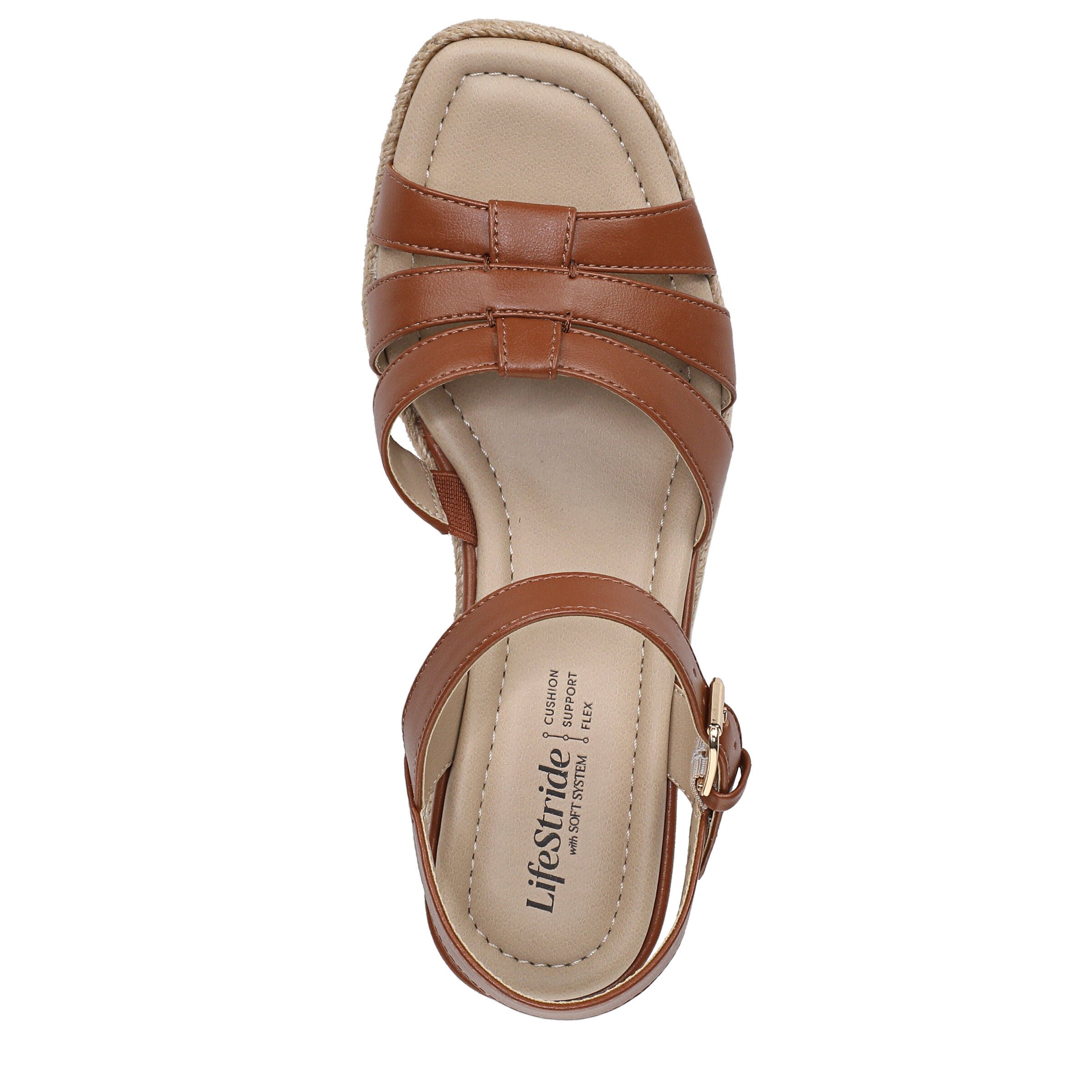 Havana Espadrille Wedge Sandal, TAN, alternate image number 6