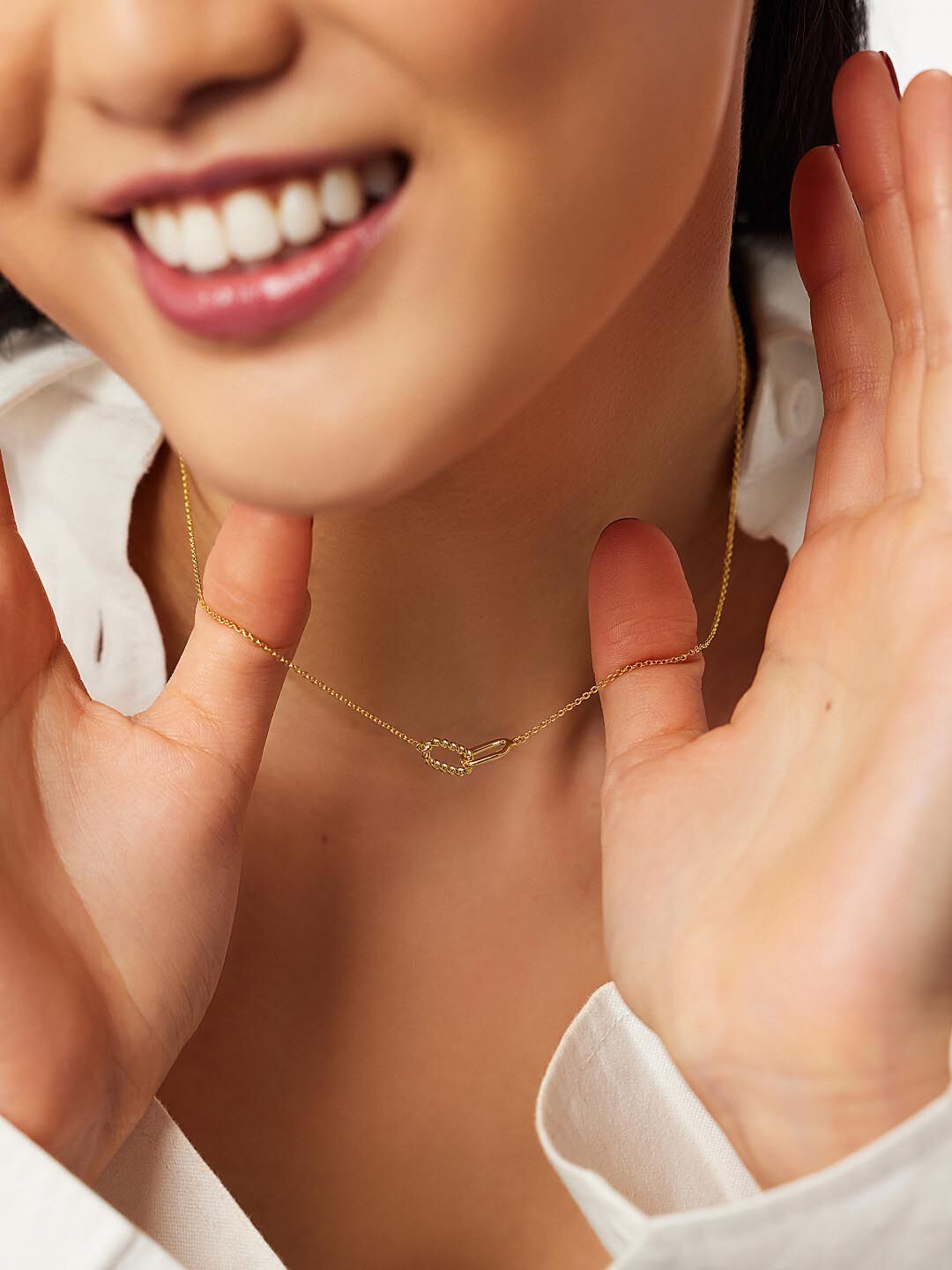 Gold Pendant Necklace - Juniper, GOLD, alternate image number 2