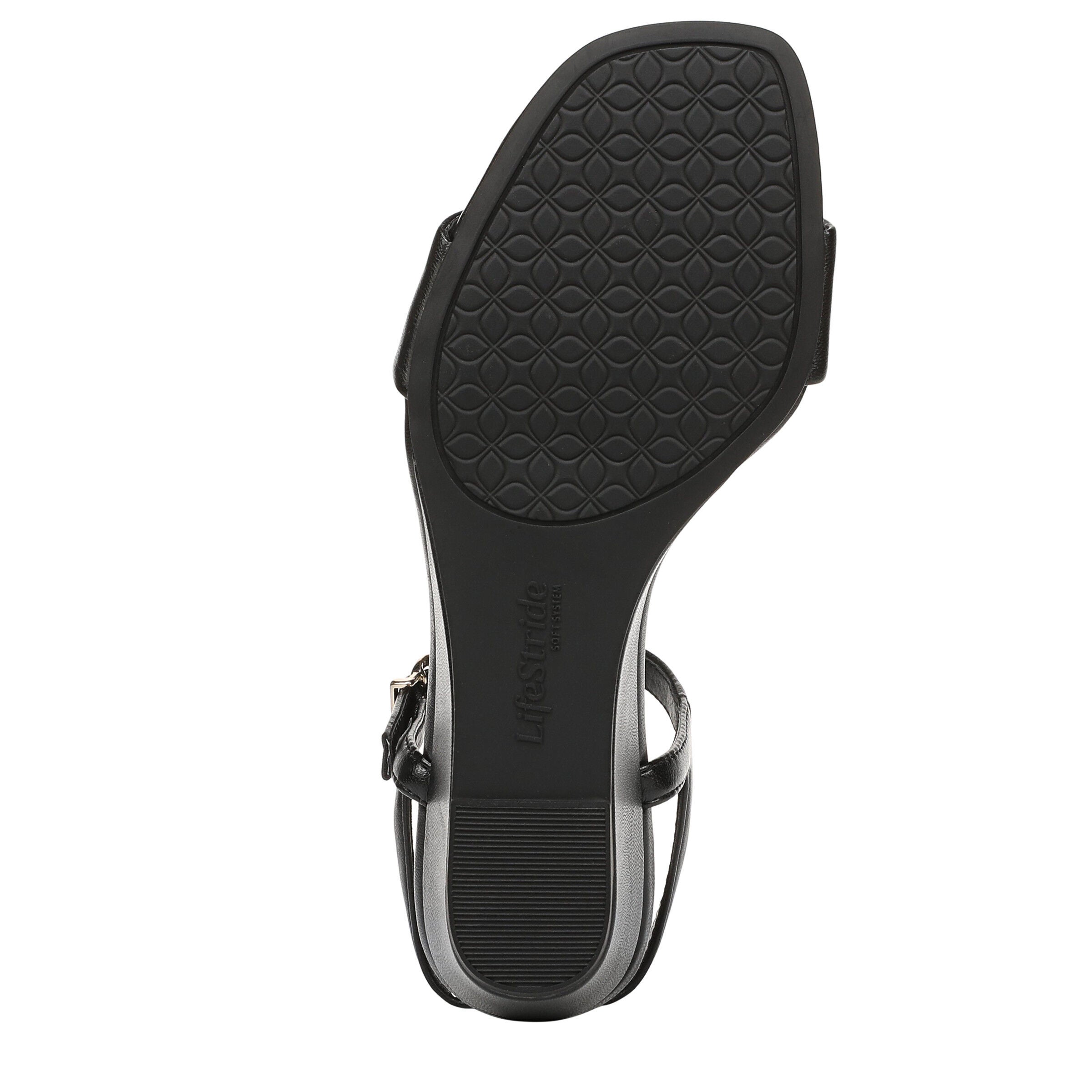 Sawyer Wedge Dress Sandal, BLACK, alternate image number 7