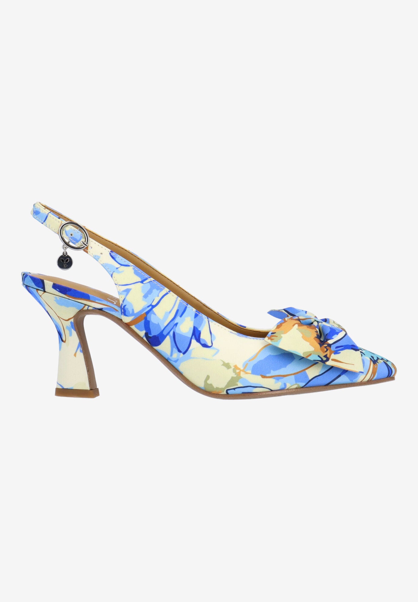 Harlan Slingback Pump, BLUE CREAM, alternate image number 3