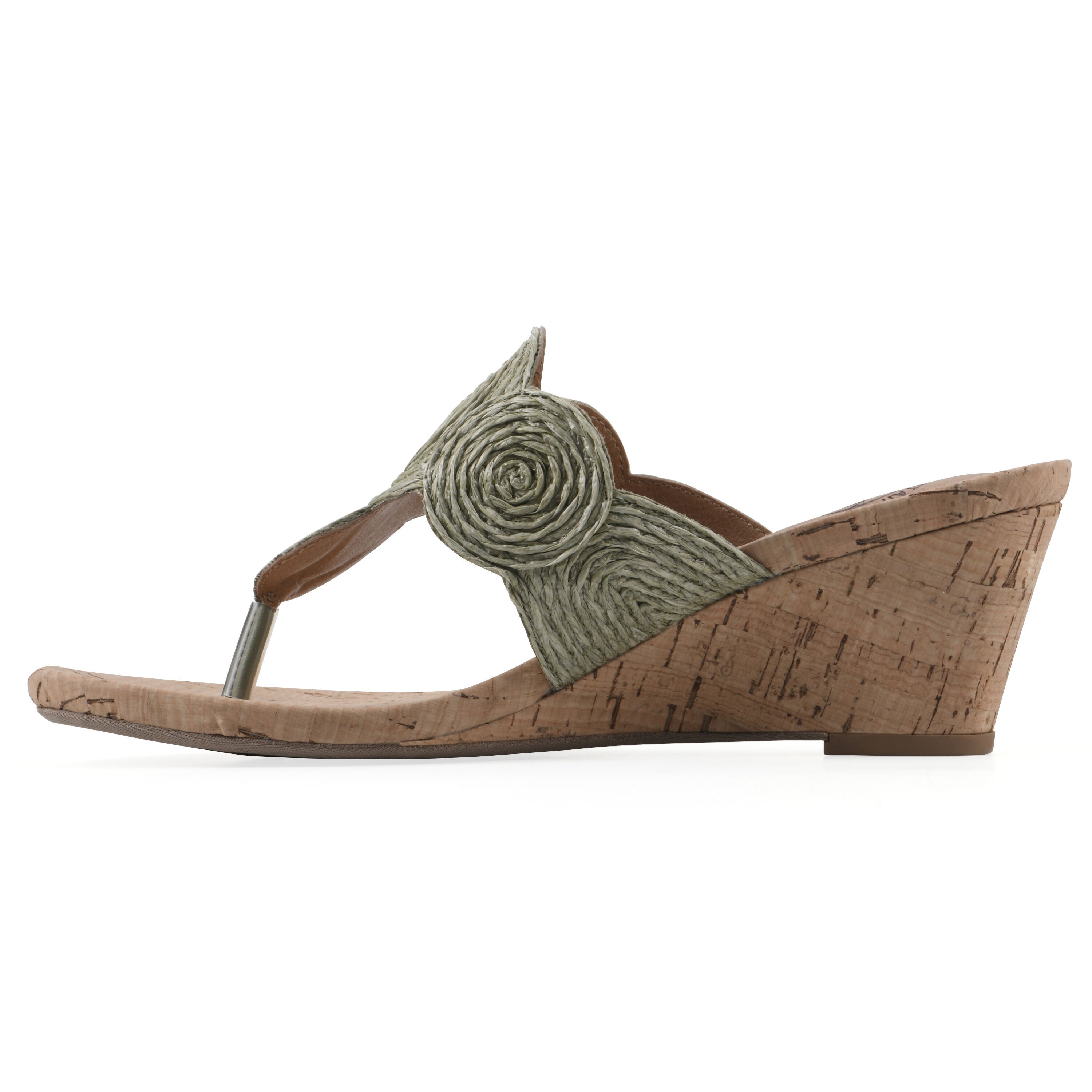 Affogato Wedge Sandal, ALOE GREEN SMOOTH, alternate image number 3