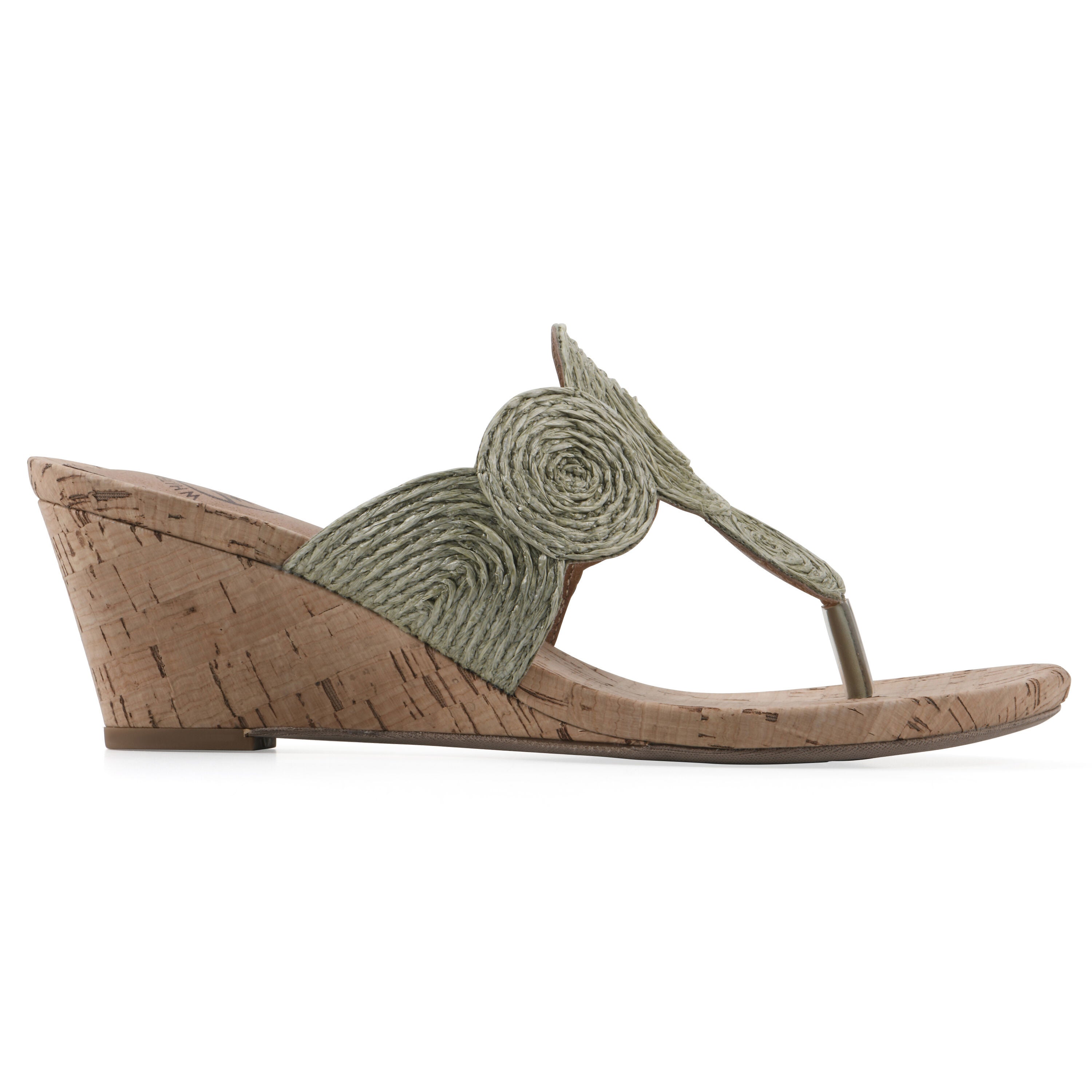 Affogato Wedge Sandal, ALOE GREEN SMOOTH, alternate image number 2