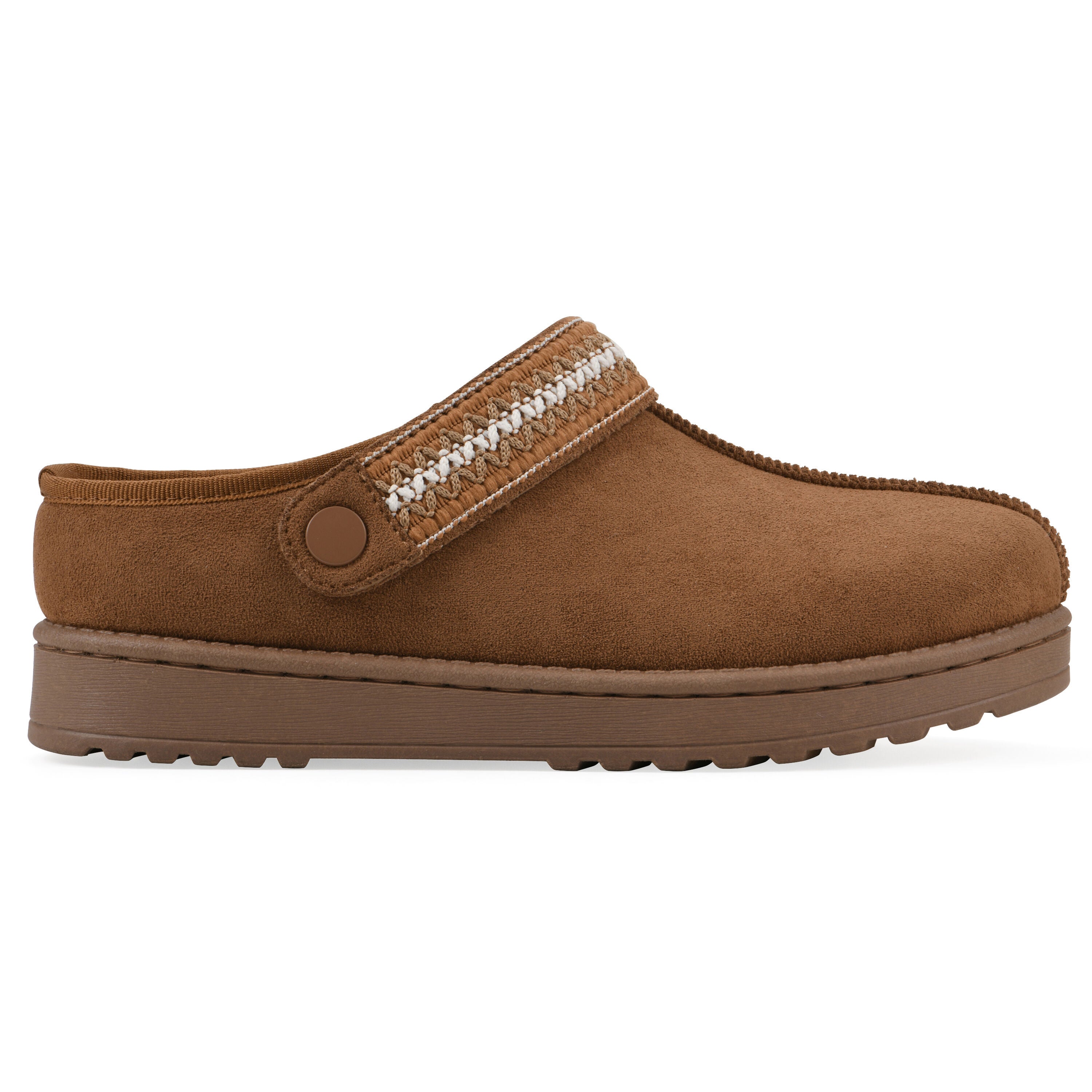 Incast Faux Fur-Lined Clog, CHESTNUT FABRIC, alternate image number 2