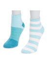2 Pair Pack Aloe Infused Crew Socks, , alternate image number null